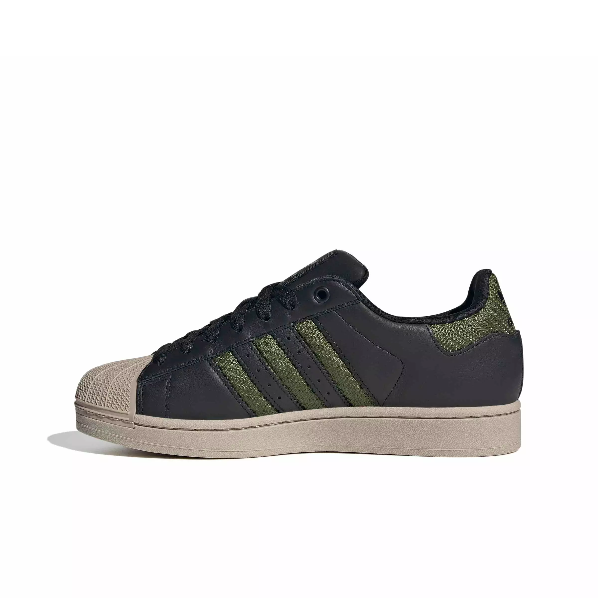 adidas Originals Superstar II "Core Black/Tech Olive/Wonder Beige" Men's Shoe - BLACK/OLIVE/BEIGE