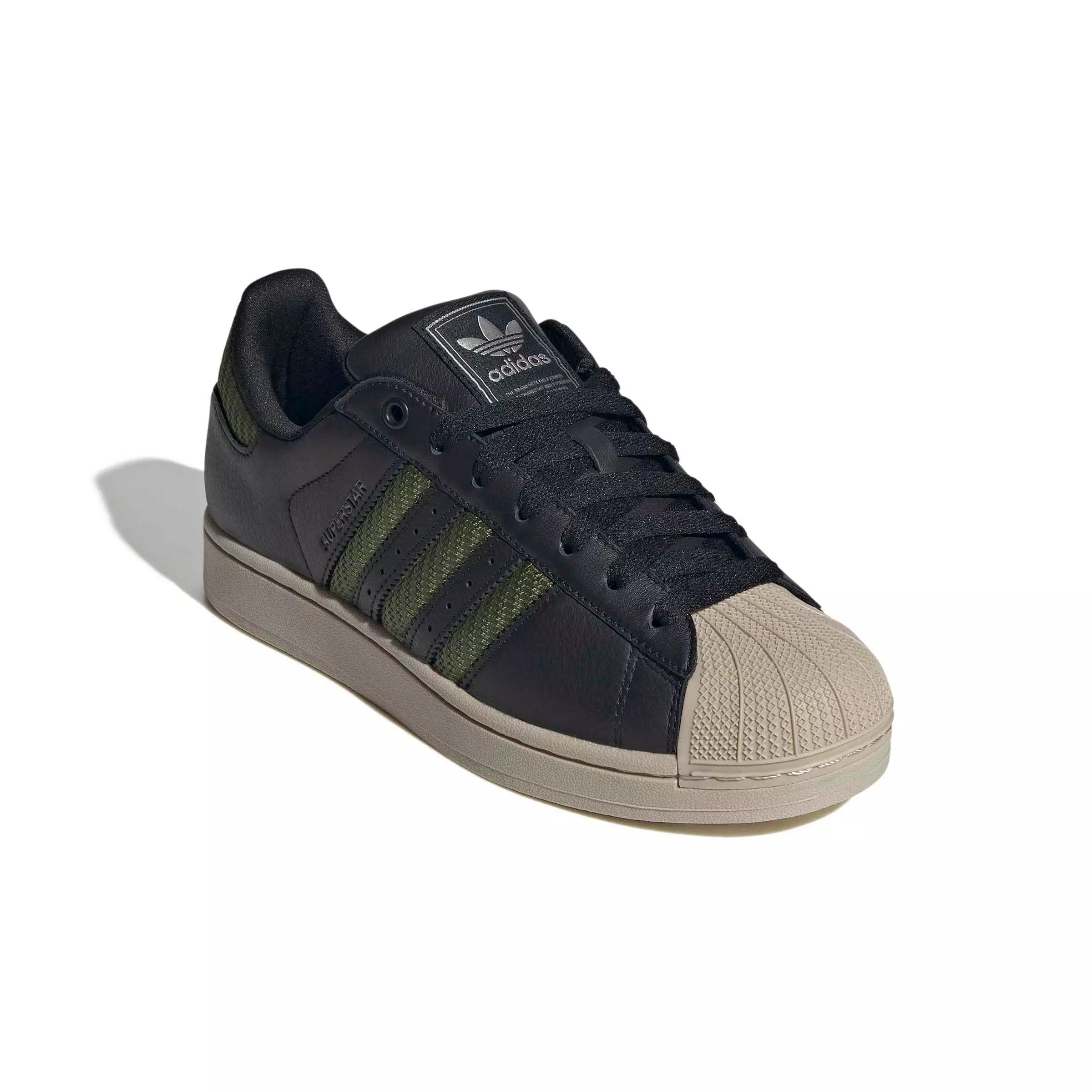 adidas Originals Superstar II "Core Black/Tech Olive/Wonder Beige" Men's Shoe - BLACK/OLIVE/BEIGE