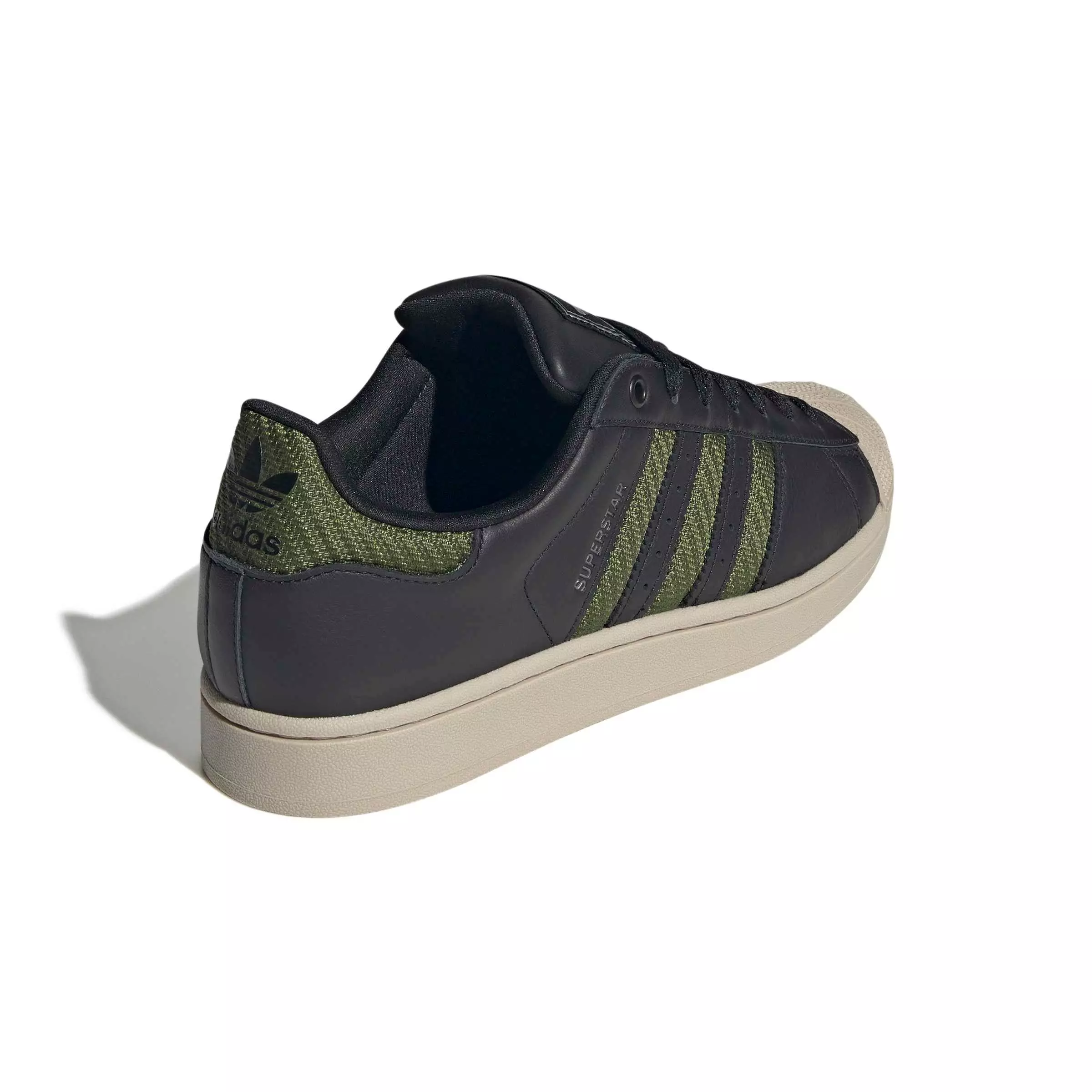 adidas Originals Superstar II "Core Black/Tech Olive/Wonder Beige" Men's Shoe - BLACK/OLIVE/BEIGE