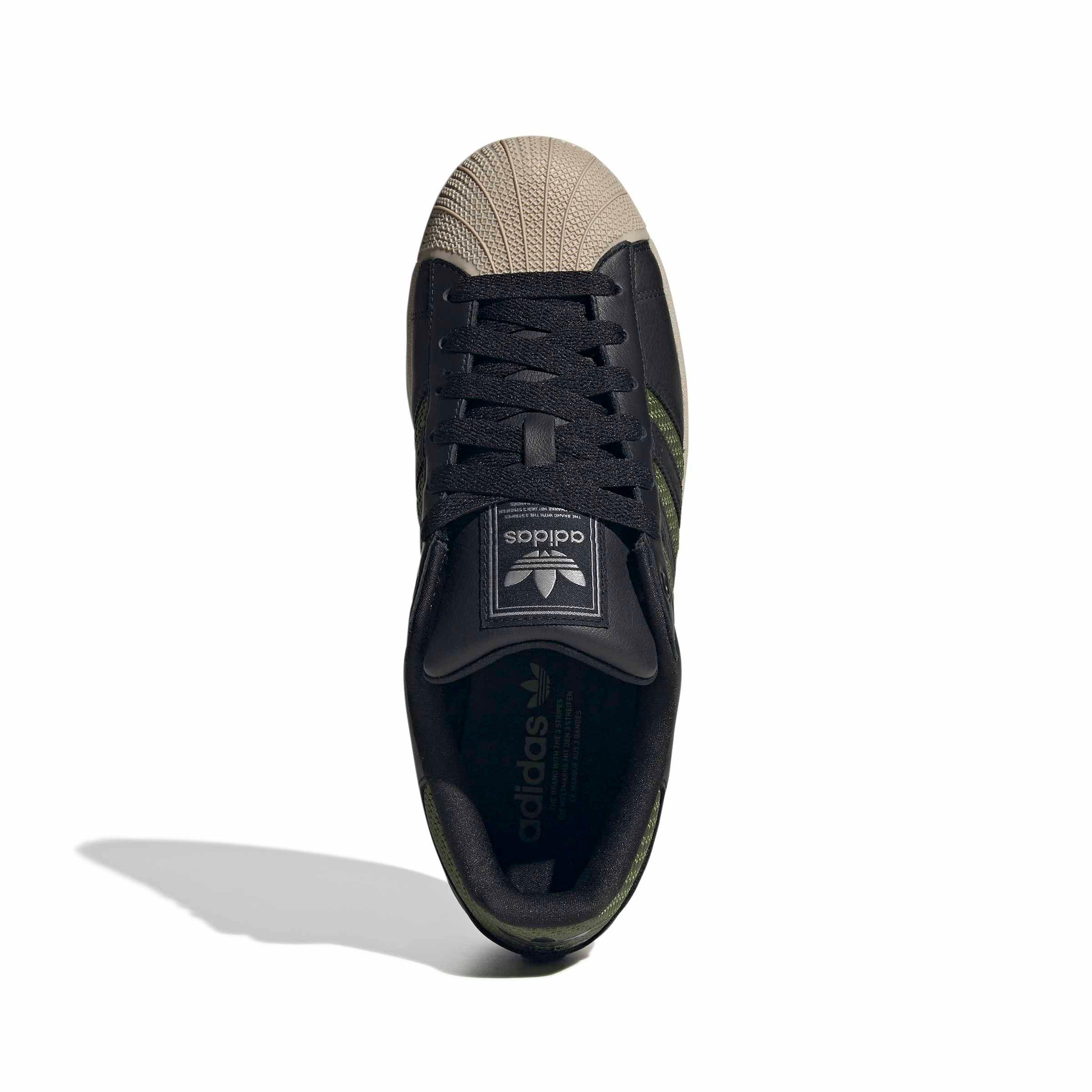 adidas Originals Superstar II "Core Black/Tech Olive/Wonder Beige" Men's Shoe - BLACK/OLIVE/BEIGE Thumbnail View 5