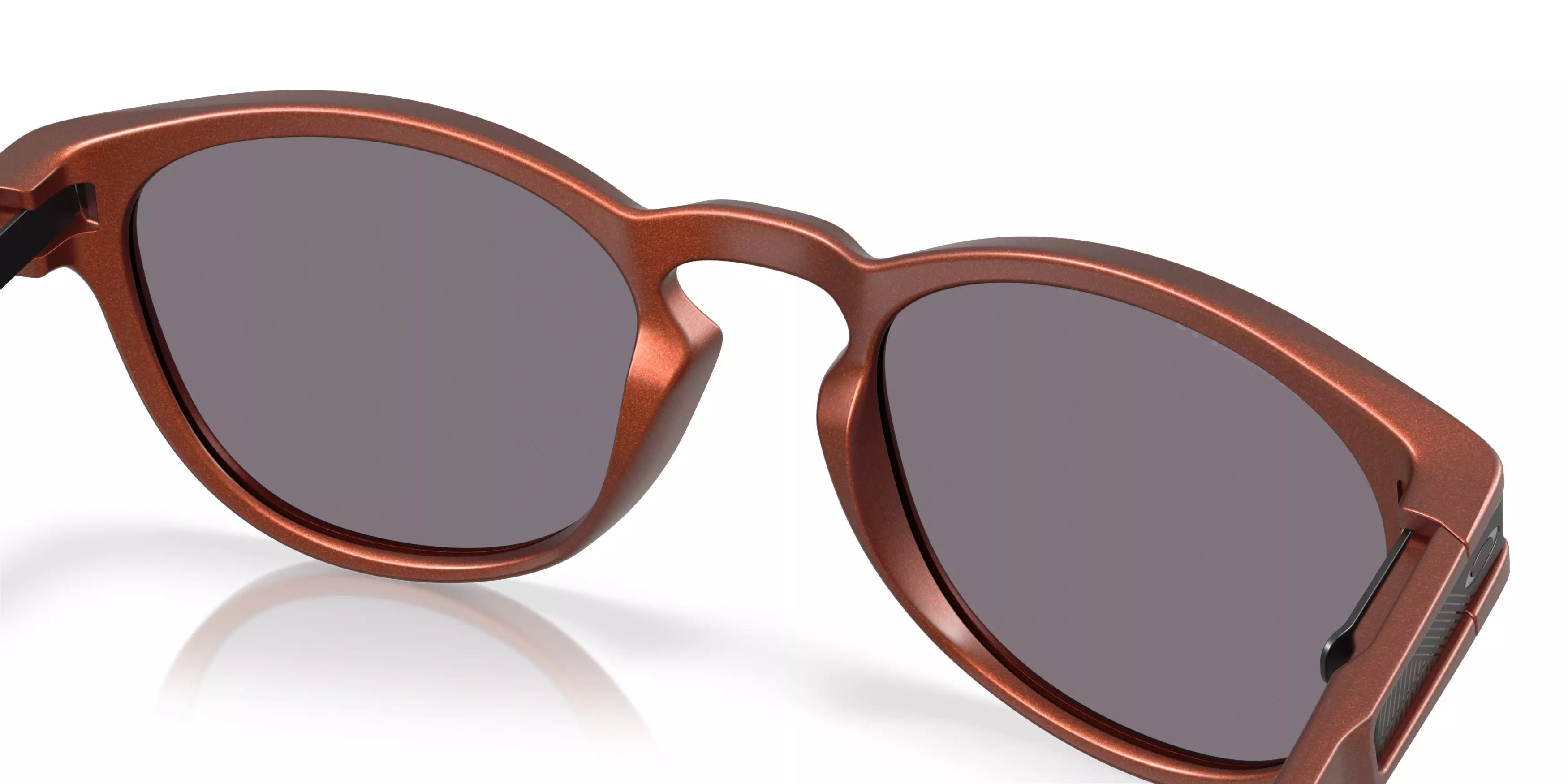 Oakley Latch Prizm Grey Polarized Sunglasses - Matte Fire Orange - ORANGE/GREY