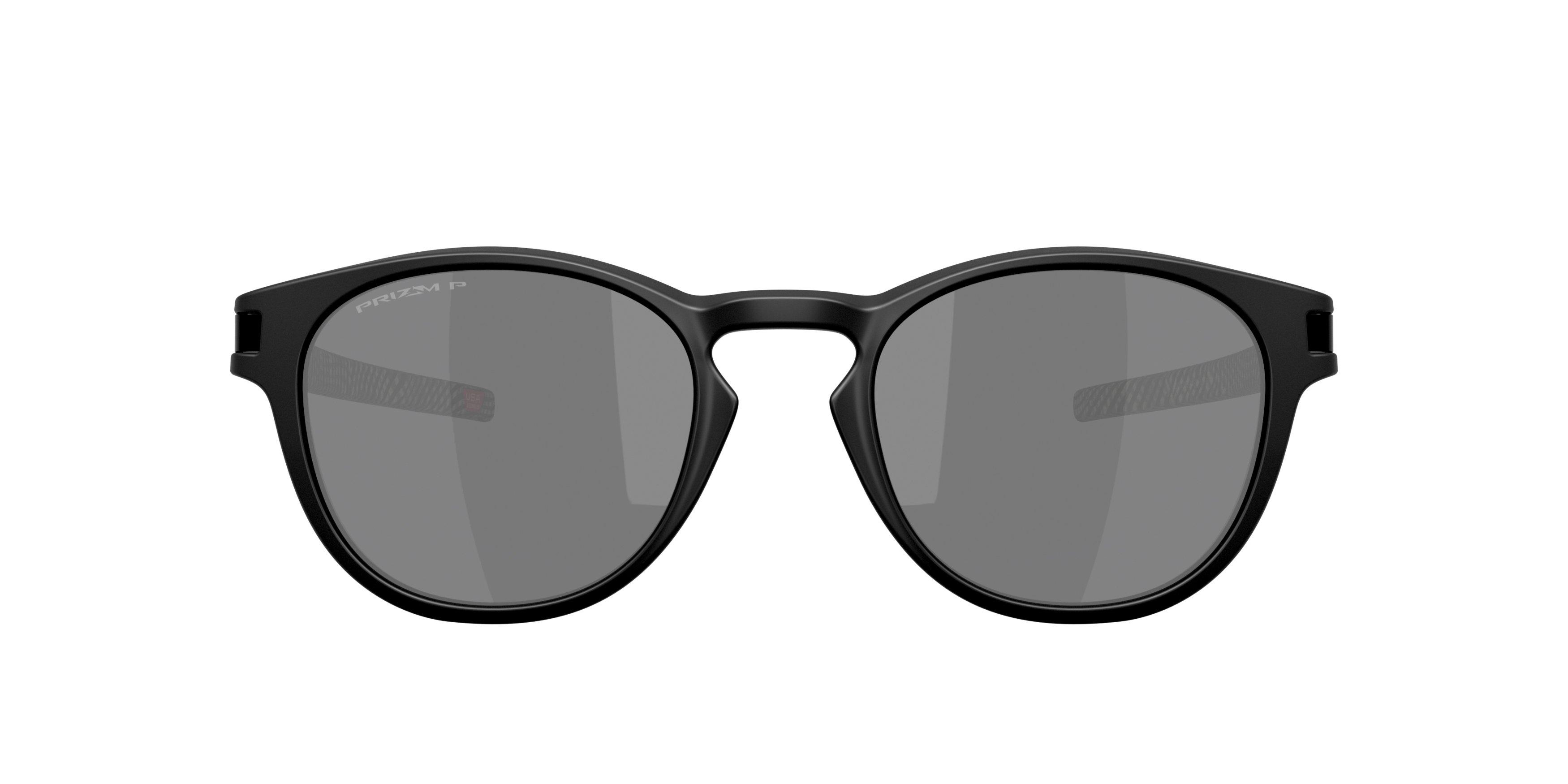 Oakley Latch Prizm Black Polarized Sunglasses - Black Fingerprint - BLACK/GREY Thumbnail View 3