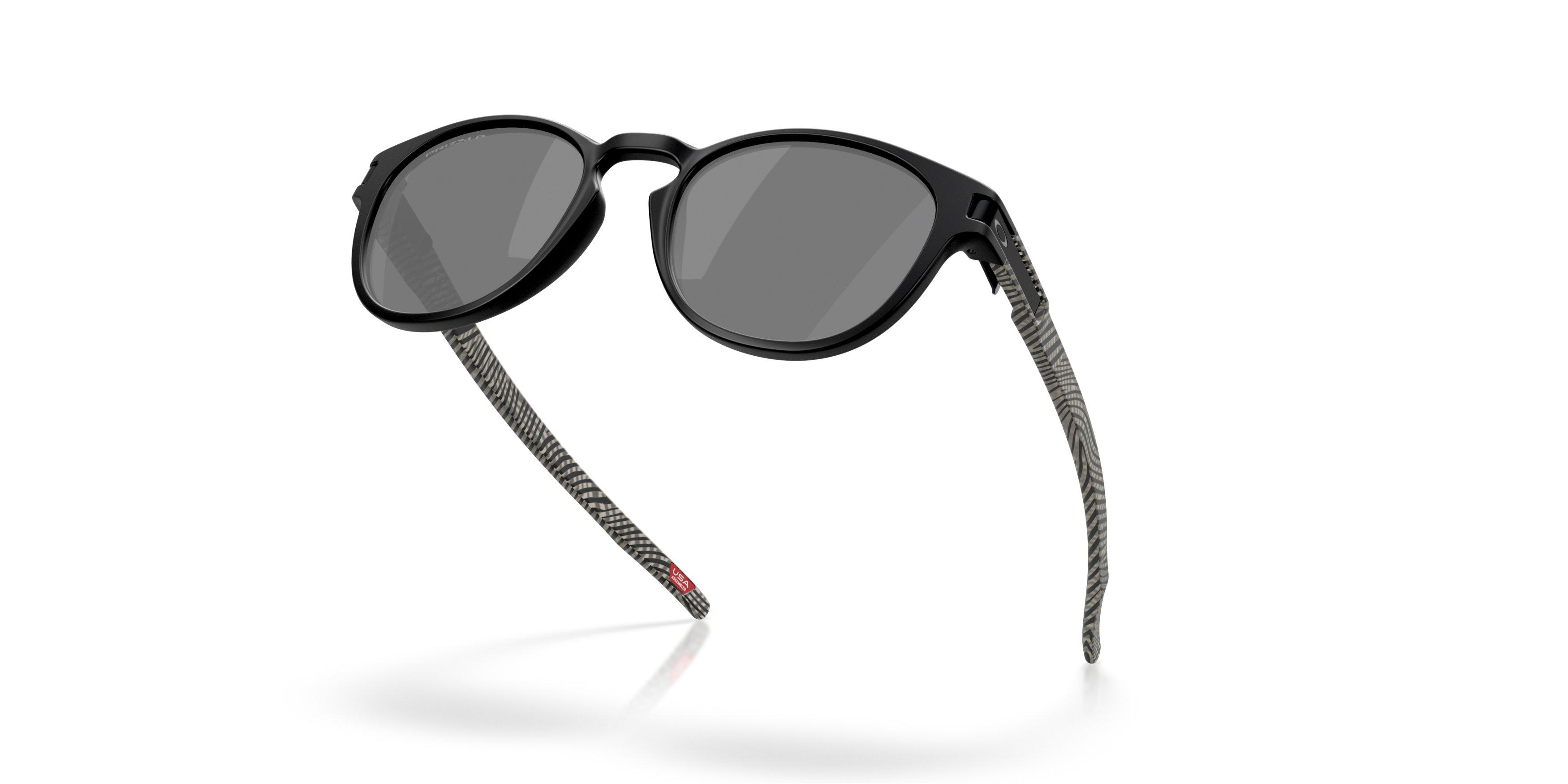 Oakley Latch Prizm Black Polarized Sunglasses - Black Fingerprint - BLACK/GREY Thumbnail View 4