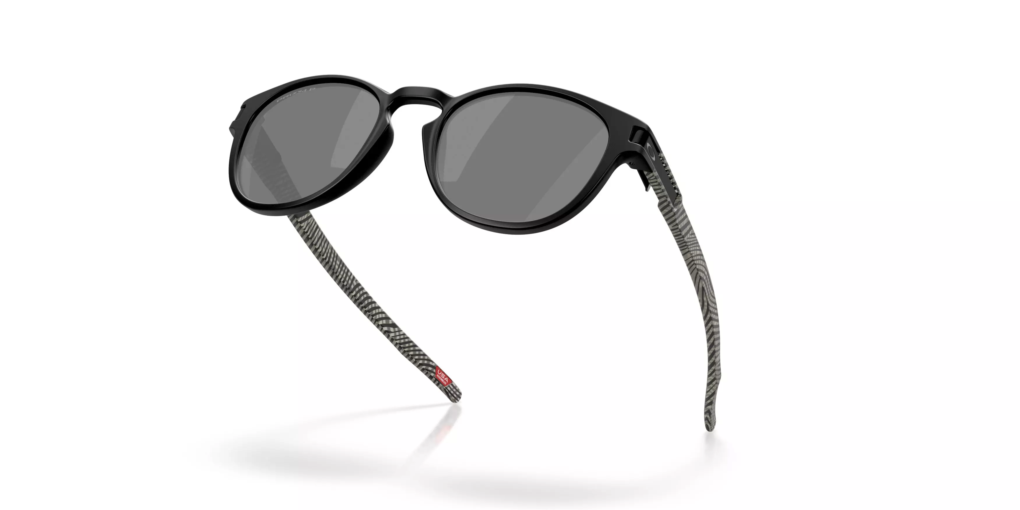 Oakley Latch Prizm Black Polarized Sunglasses - Black Fingerprint - BLACK/GREY