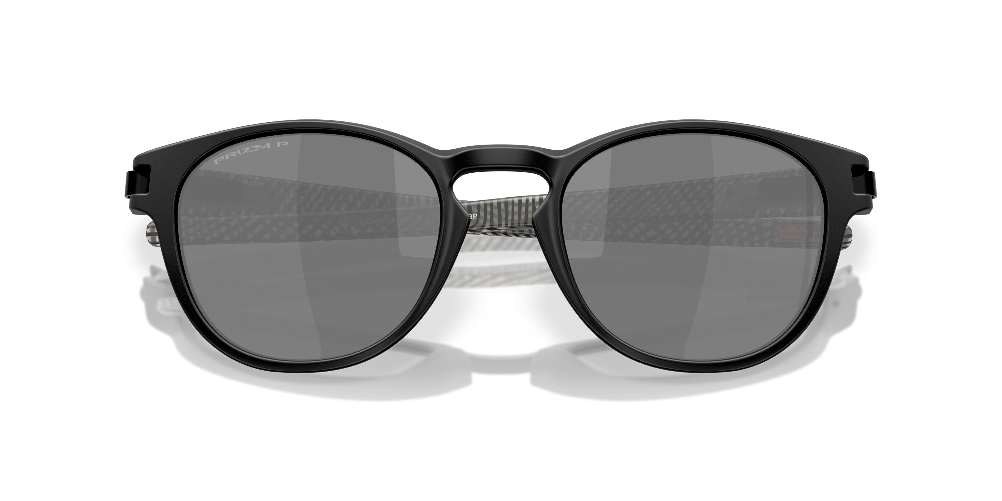 Oakley Latch Prizm Black Polarized Sunglasses - Black Fingerprint - BLACK/GREY Thumbnail View 7