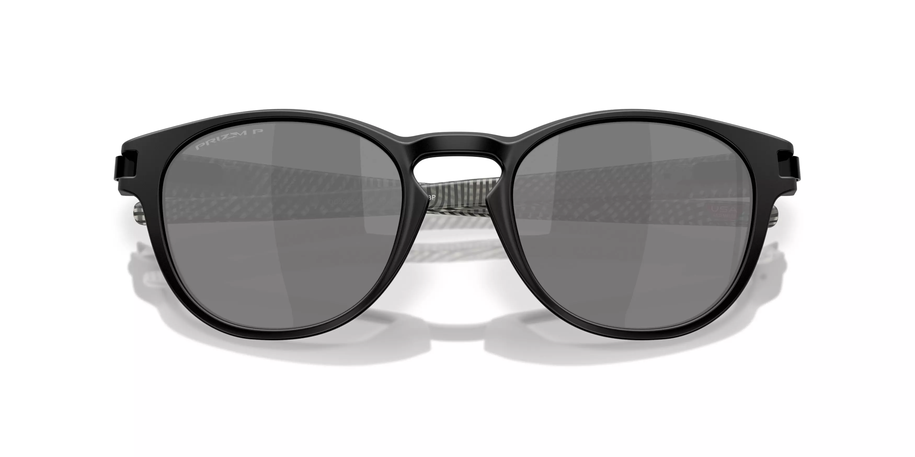 Oakley Latch Prizm Black Polarized Sunglasses - Black Fingerprint - BLACK/GREY