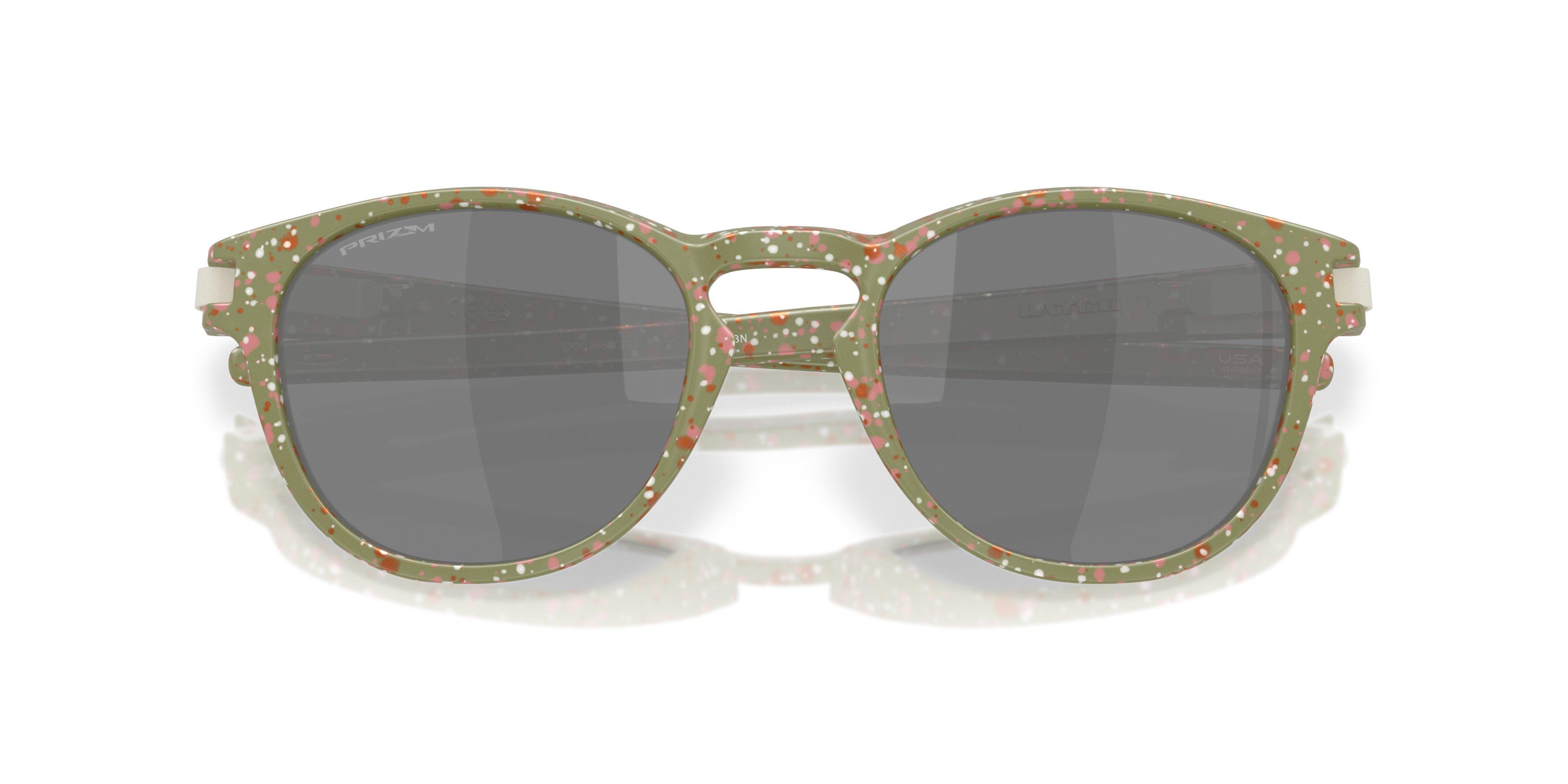 Oakley Latch Prizm Black Sunglasses - Matte Fern Terrazzo - GREEN/GREY Thumbnail View 7