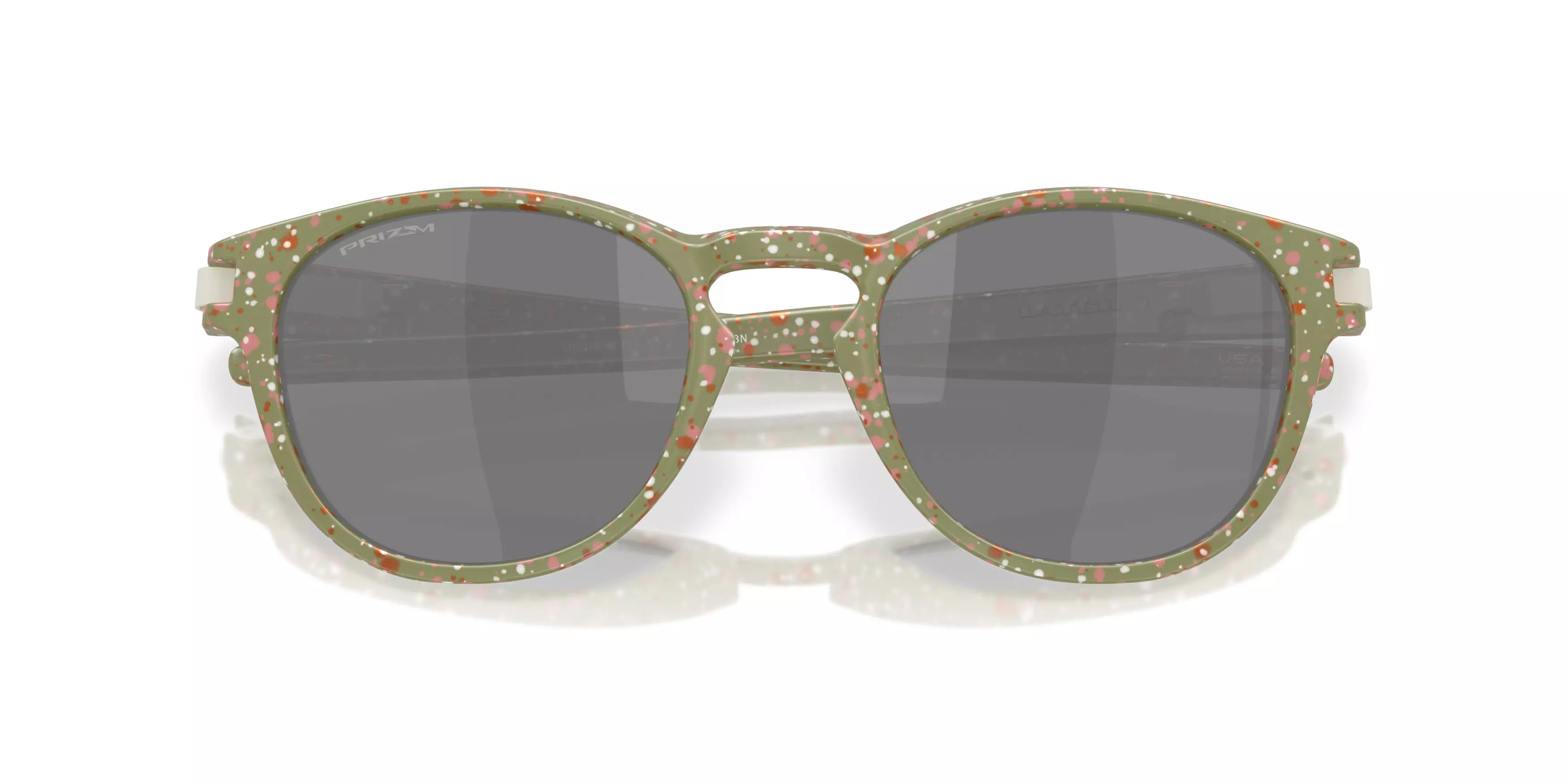 Oakley Latch Prizm Black Sunglasses - Matte Fern Terrazzo - GREEN/GREY