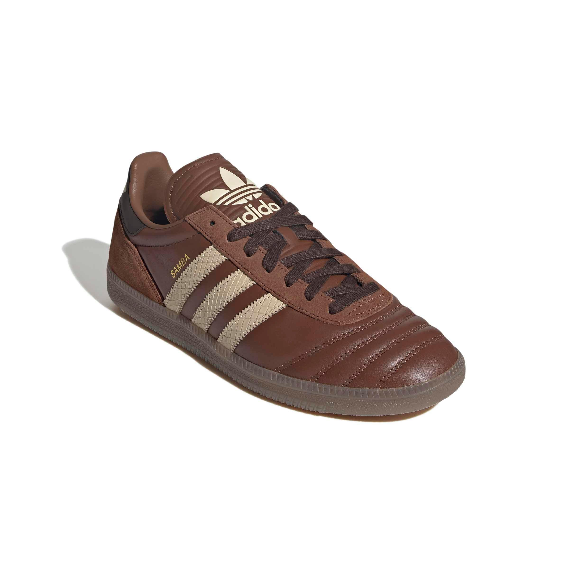 adidas Originals Samba JP "Preloved Brown/Sand Strata/Dark Brown" Men's Shoe - BROWN/SAND/DK BROWN Thumbnail View 3