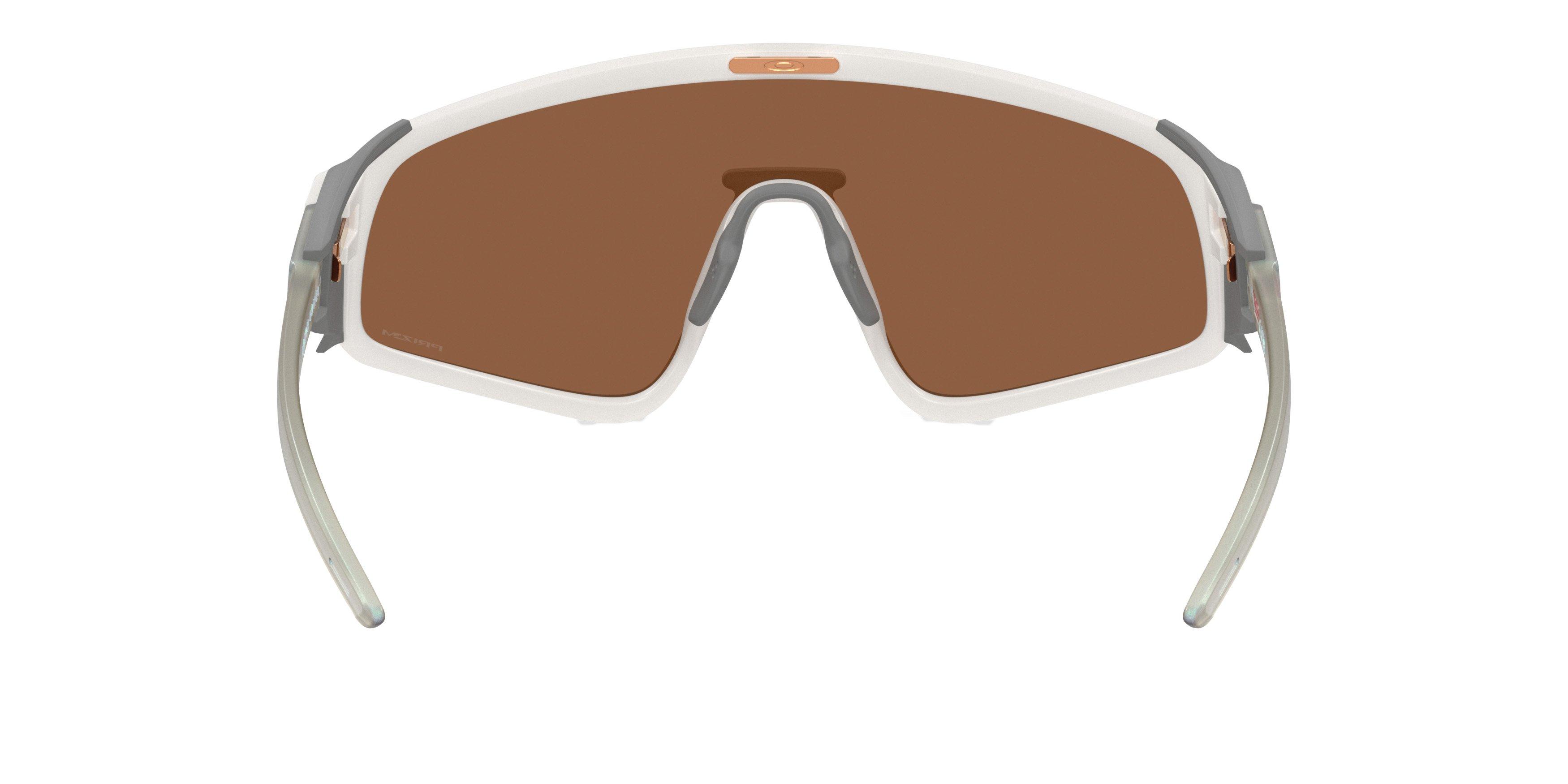 Oakley Latch Panel Prizm Tungsten Sunglasses - Transparent Mist - WHITE/BROWN Thumbnail View 2