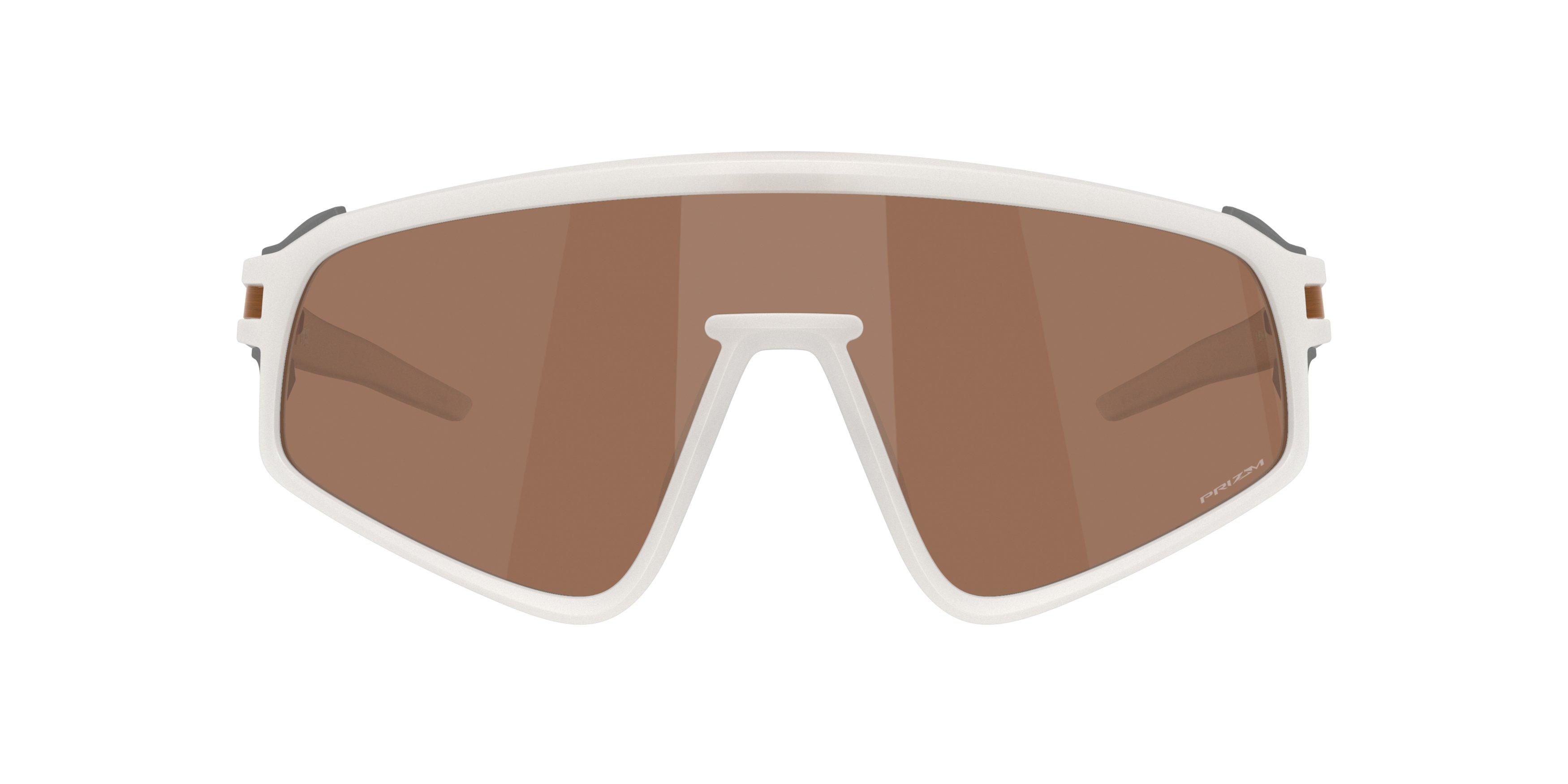 Oakley Latch Panel Prizm Tungsten Sunglasses - Transparent Mist - WHITE/BROWN Thumbnail View 3