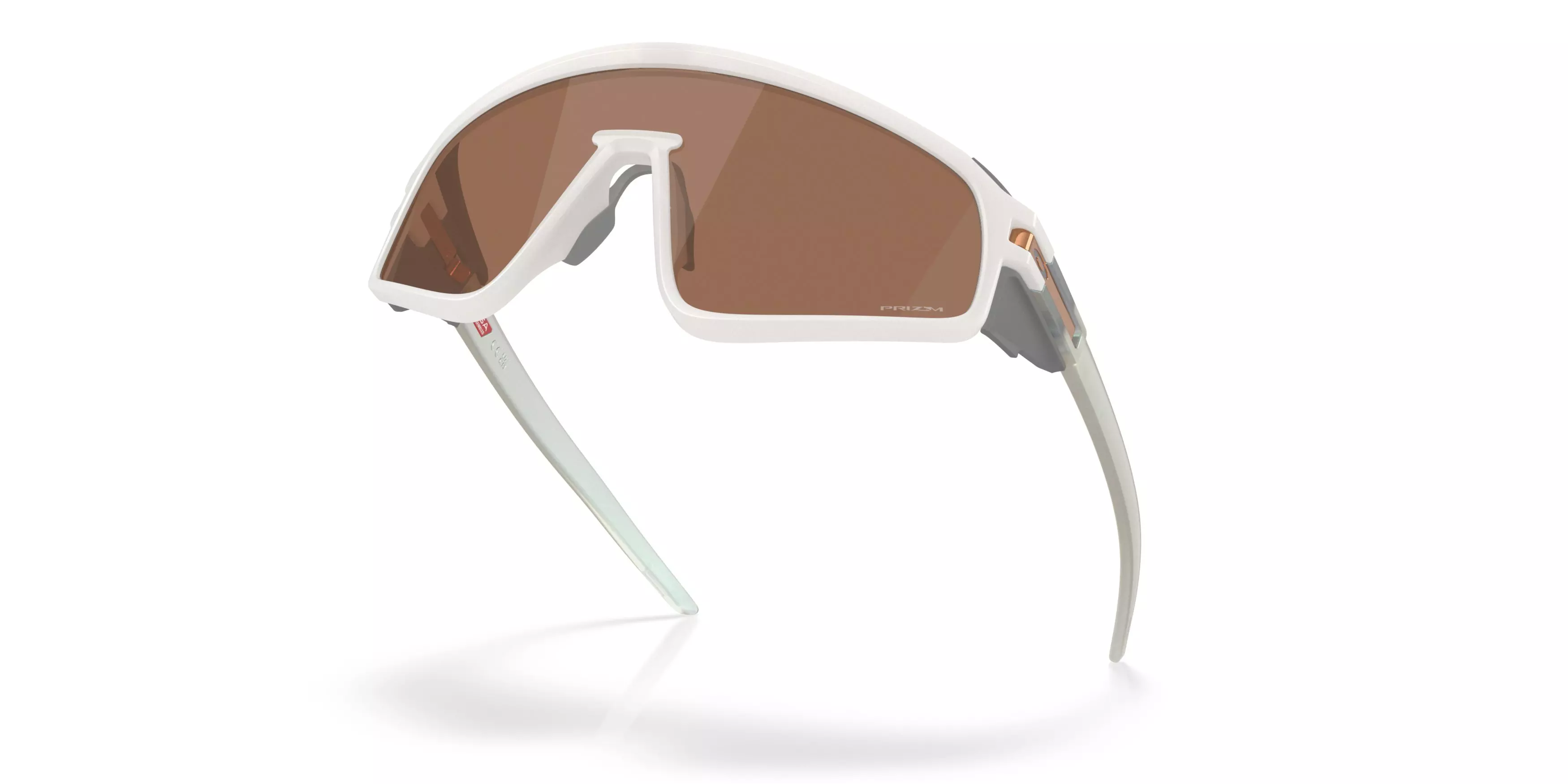 Oakley Latch Panel Prizm Tungsten Sunglasses - Transparent Mist - WHITE/BROWN
