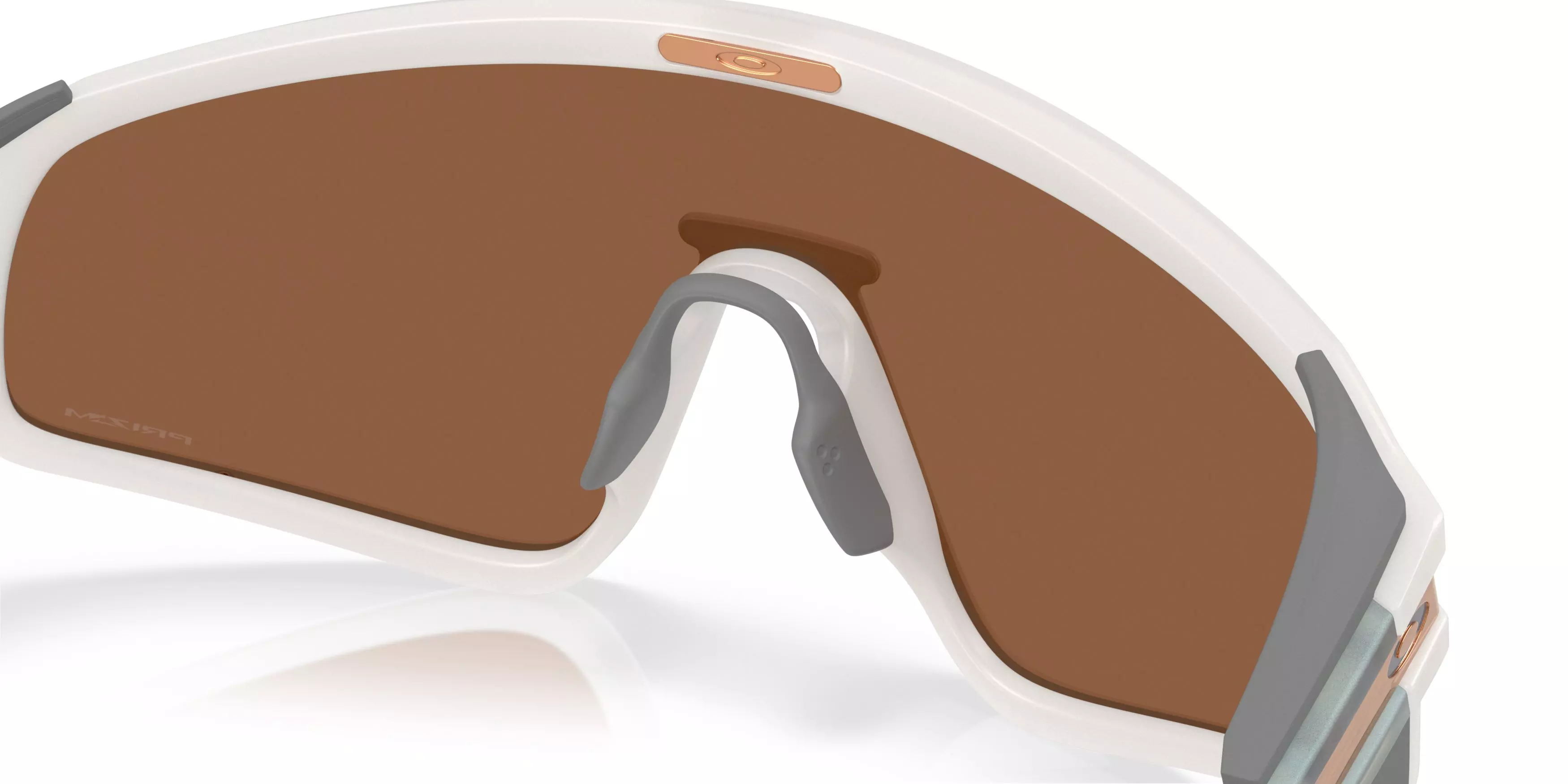 Oakley Latch Panel Prizm Tungsten Sunglasses - Transparent Mist - WHITE/BROWN