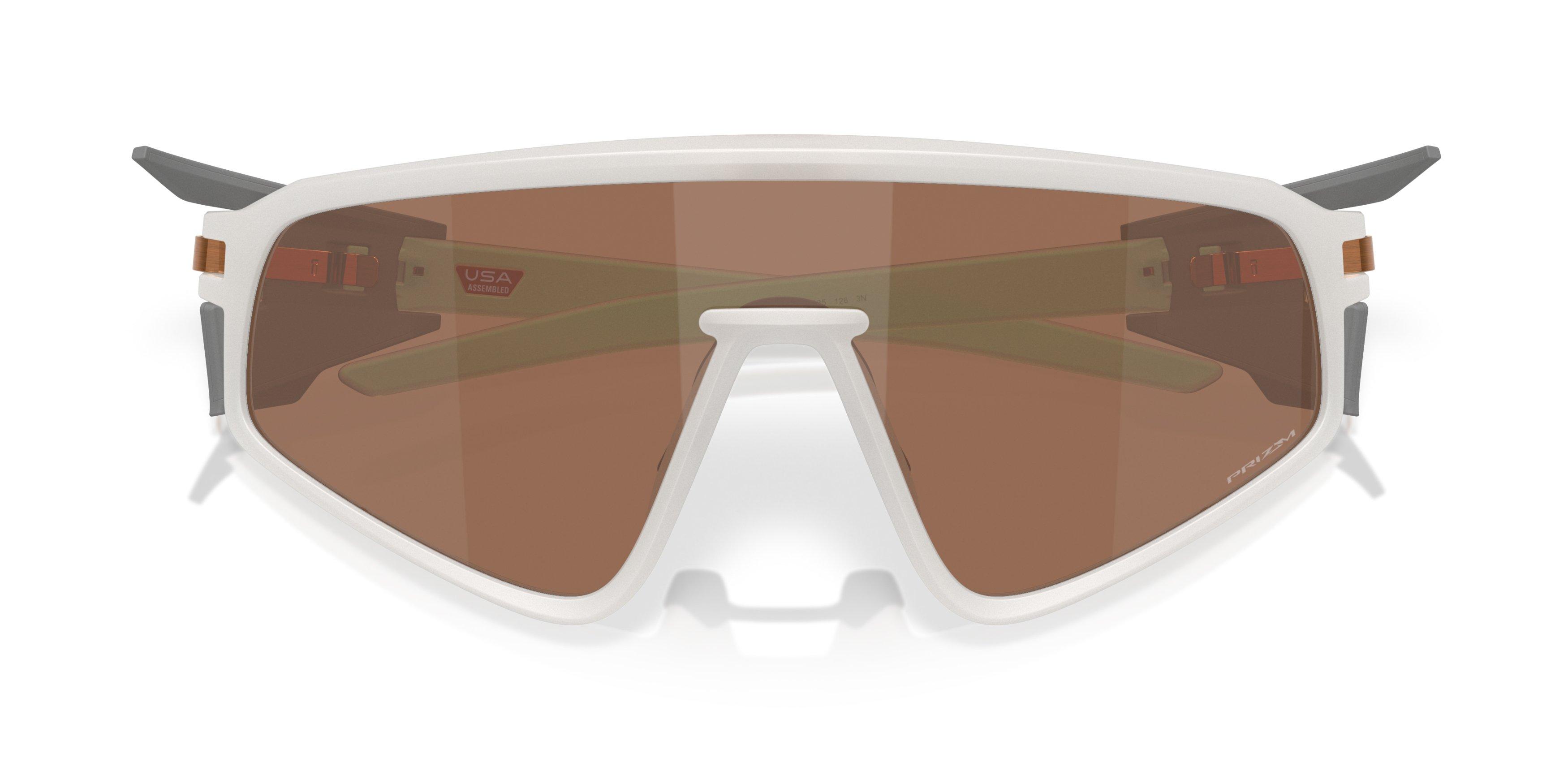 Oakley Latch Panel Prizm Tungsten Sunglasses - Transparent Mist - WHITE/BROWN Thumbnail View 7
