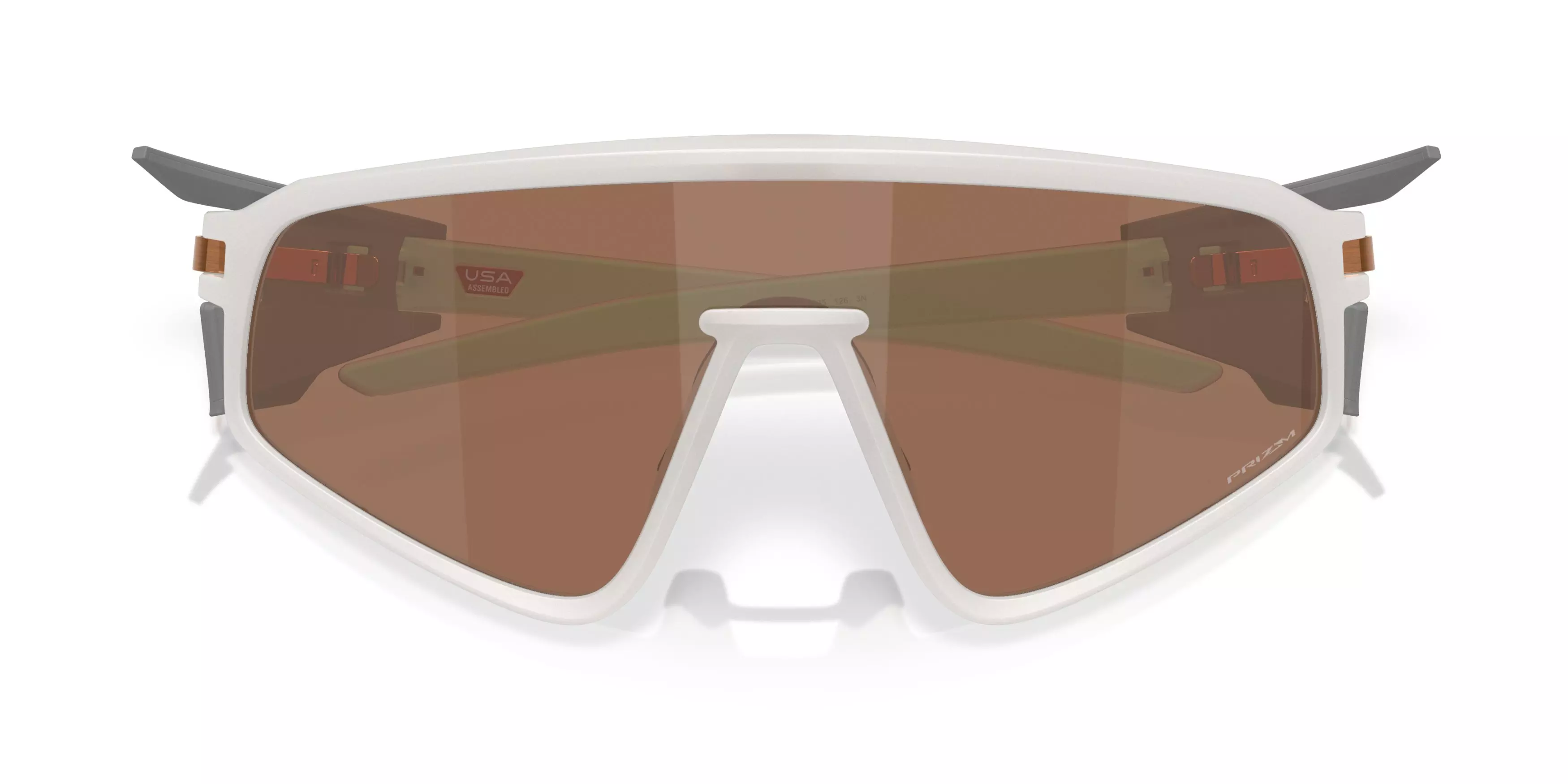 Oakley Latch Panel Prizm Tungsten Sunglasses - Transparent Mist - WHITE/BROWN