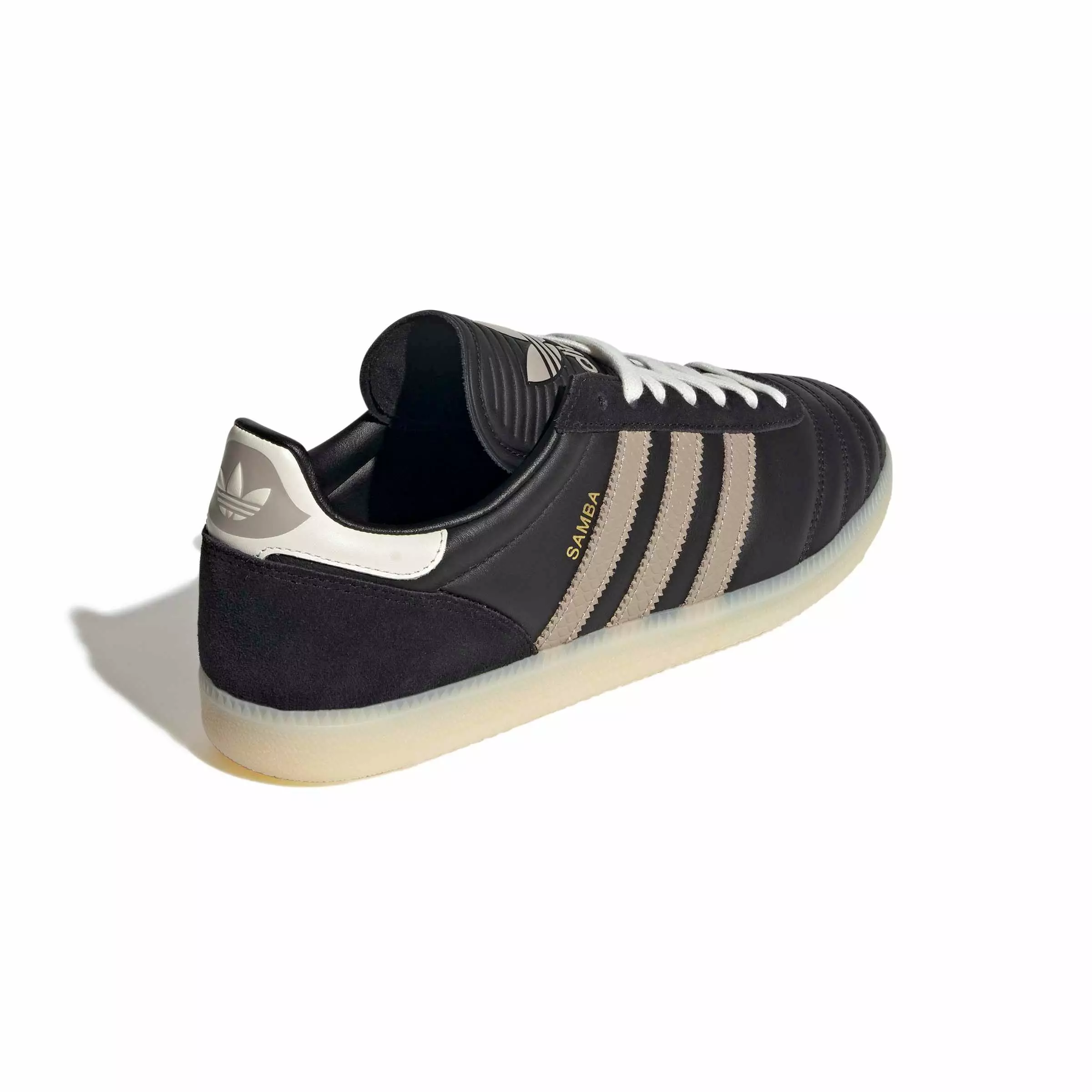 adidas Originals Samba JP "Core Black/Trace Khaki/Cream White" Men's Shoe - BLACK/KHAKI/CREAM