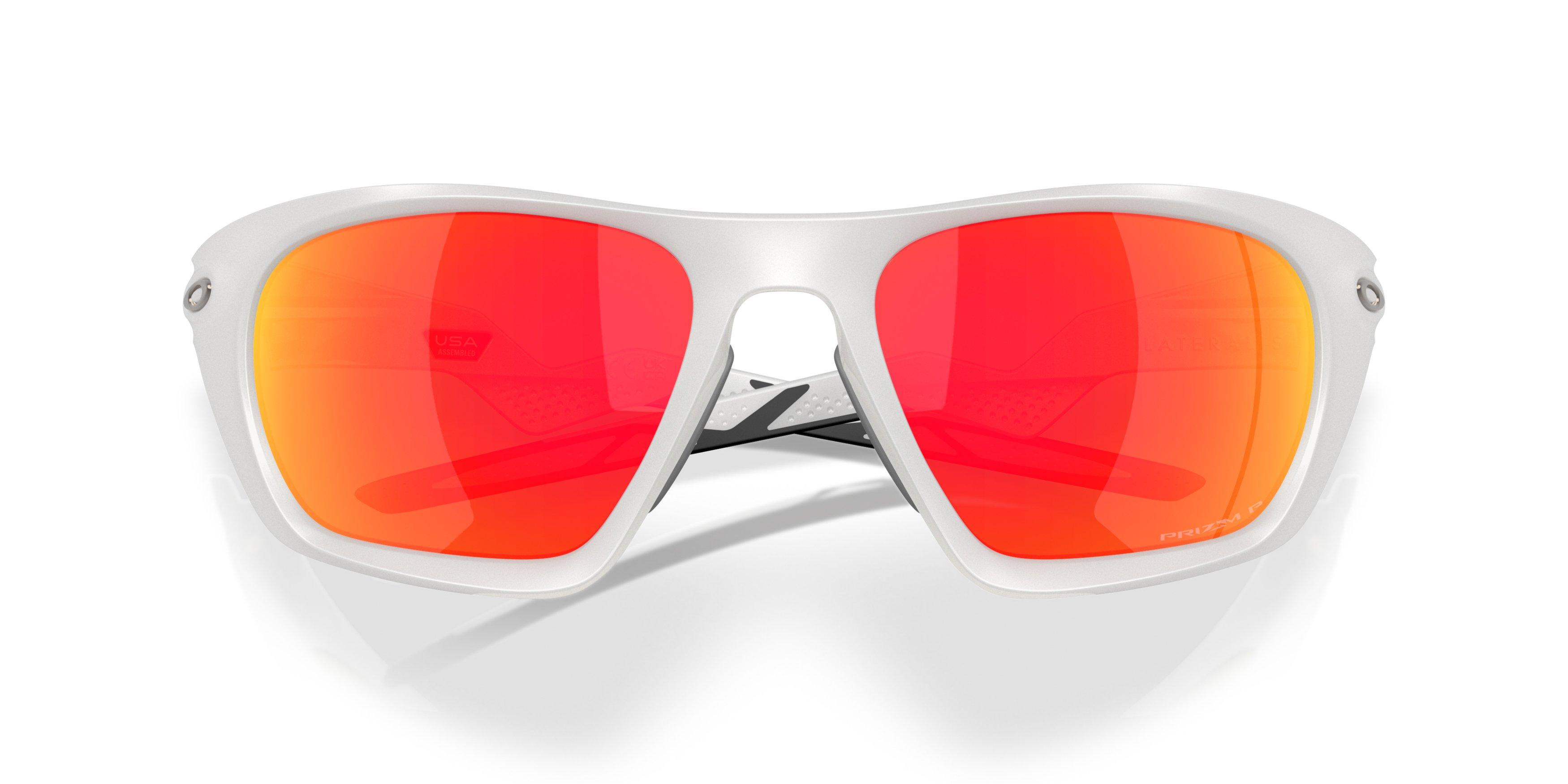Oakley Lateralis Prizm Ruby Polarized Sunglasses - Transparent Mist - GREY/RED Thumbnail View 7