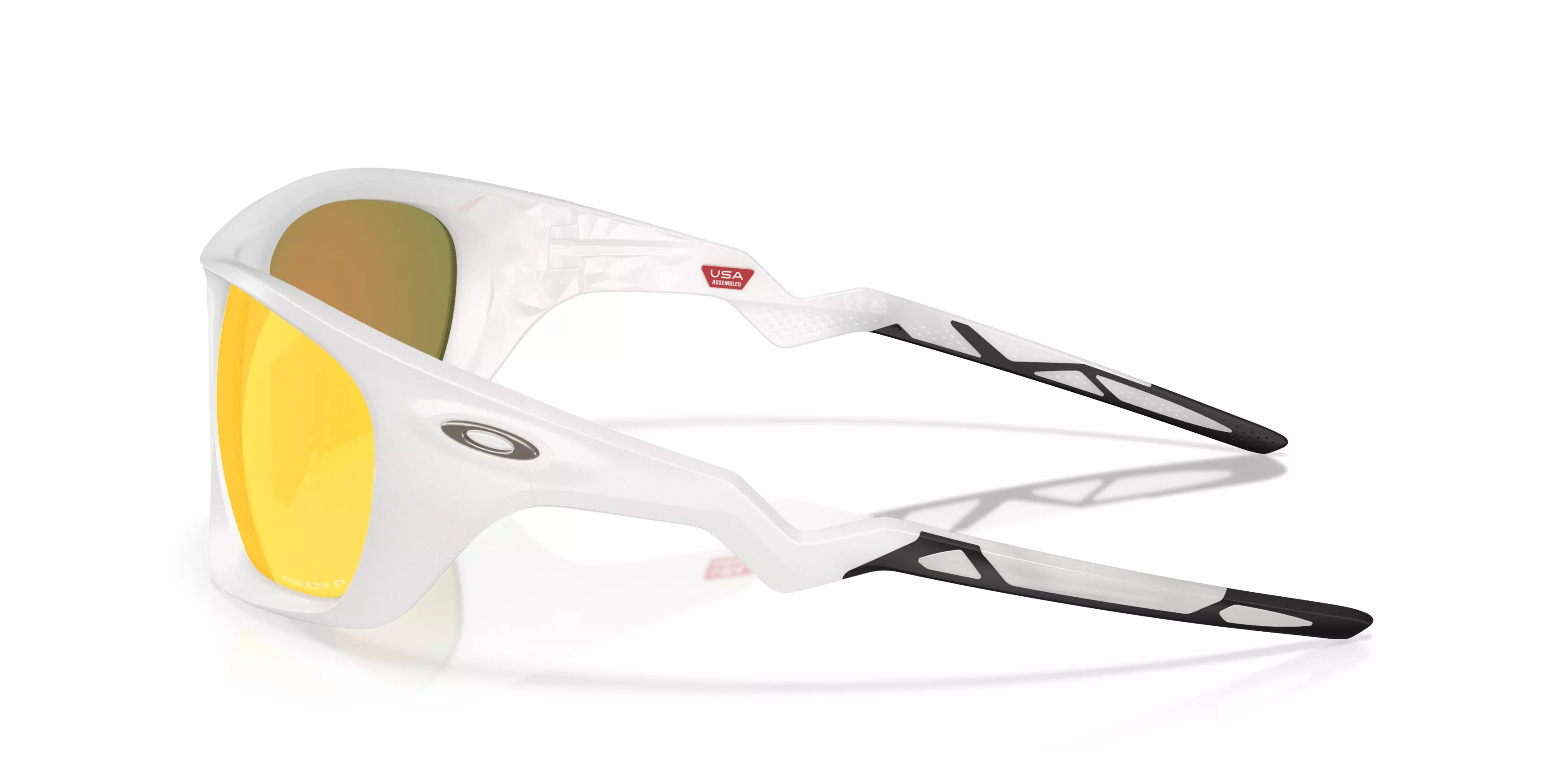 Oakley Lateralis Prizm Ruby Polarized Sunglasses - Transparent Mist - GREY/RED