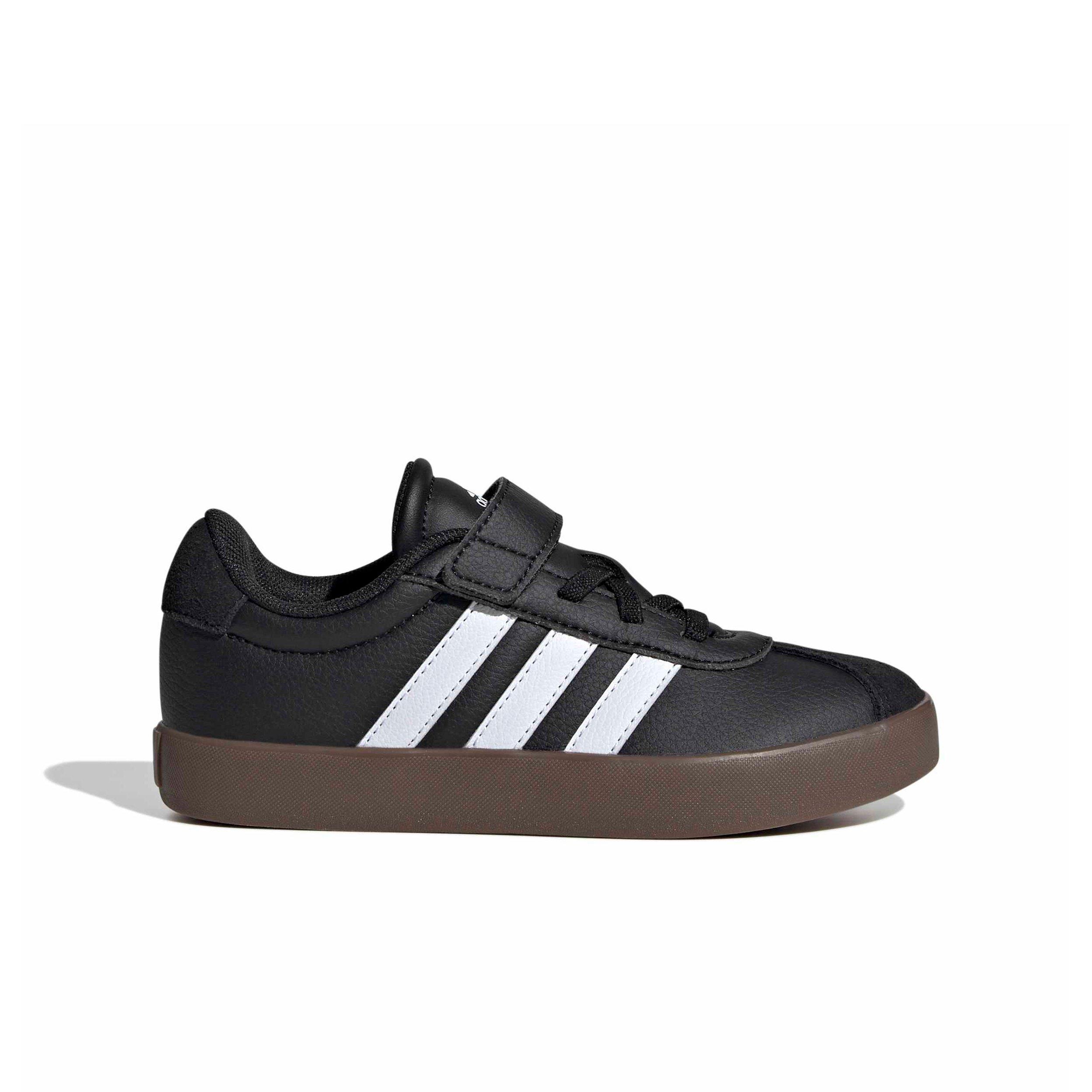 adidas VL Court 3.0 "Core Black/Ftwr White/Core Black" Preschool Boys' Shoe - BLACK/WHITE/BLACK
