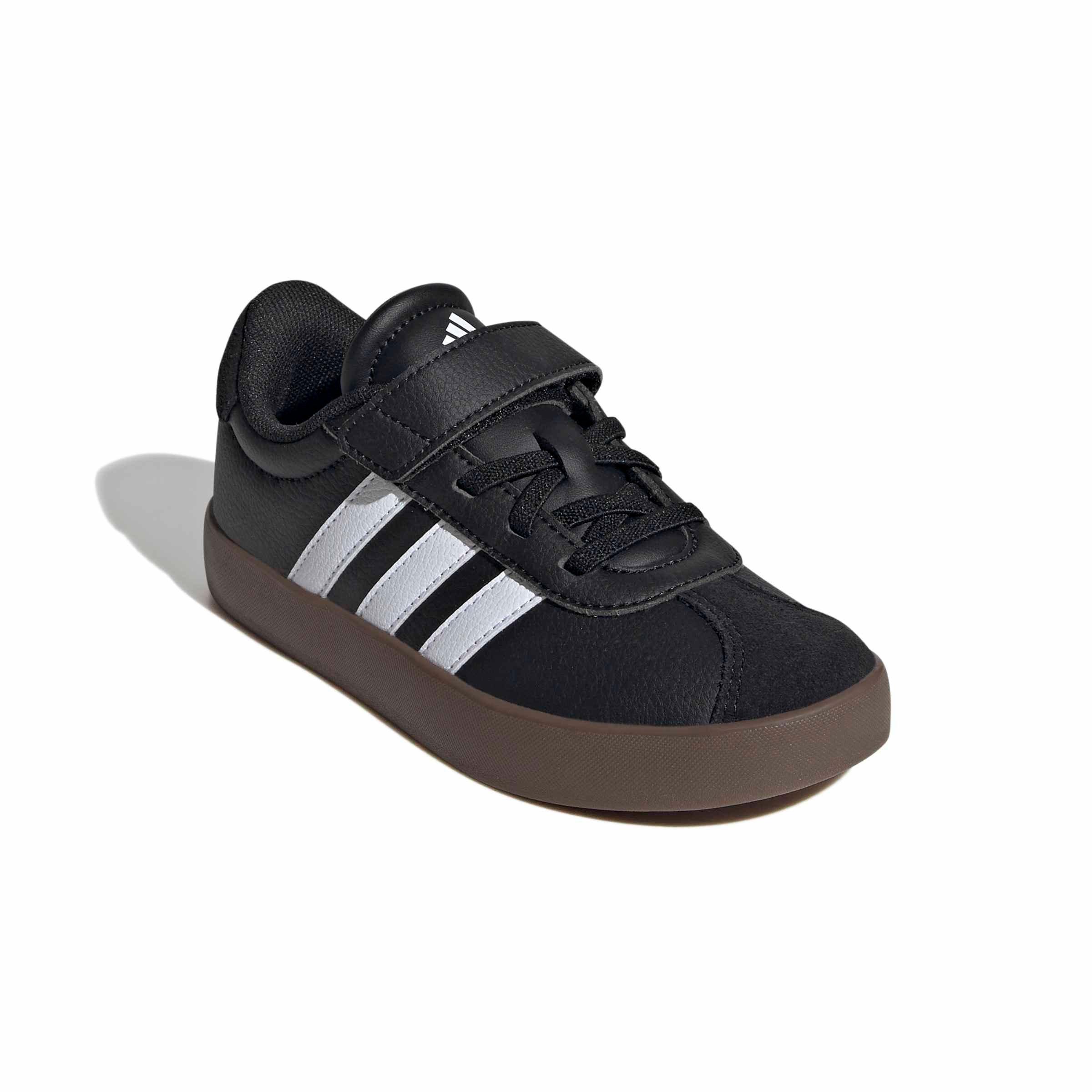 adidas VL Court 3.0 "Core Black/Ftwr White/Core Black" Preschool Boys' Shoe - BLACK/WHITE/BLACK