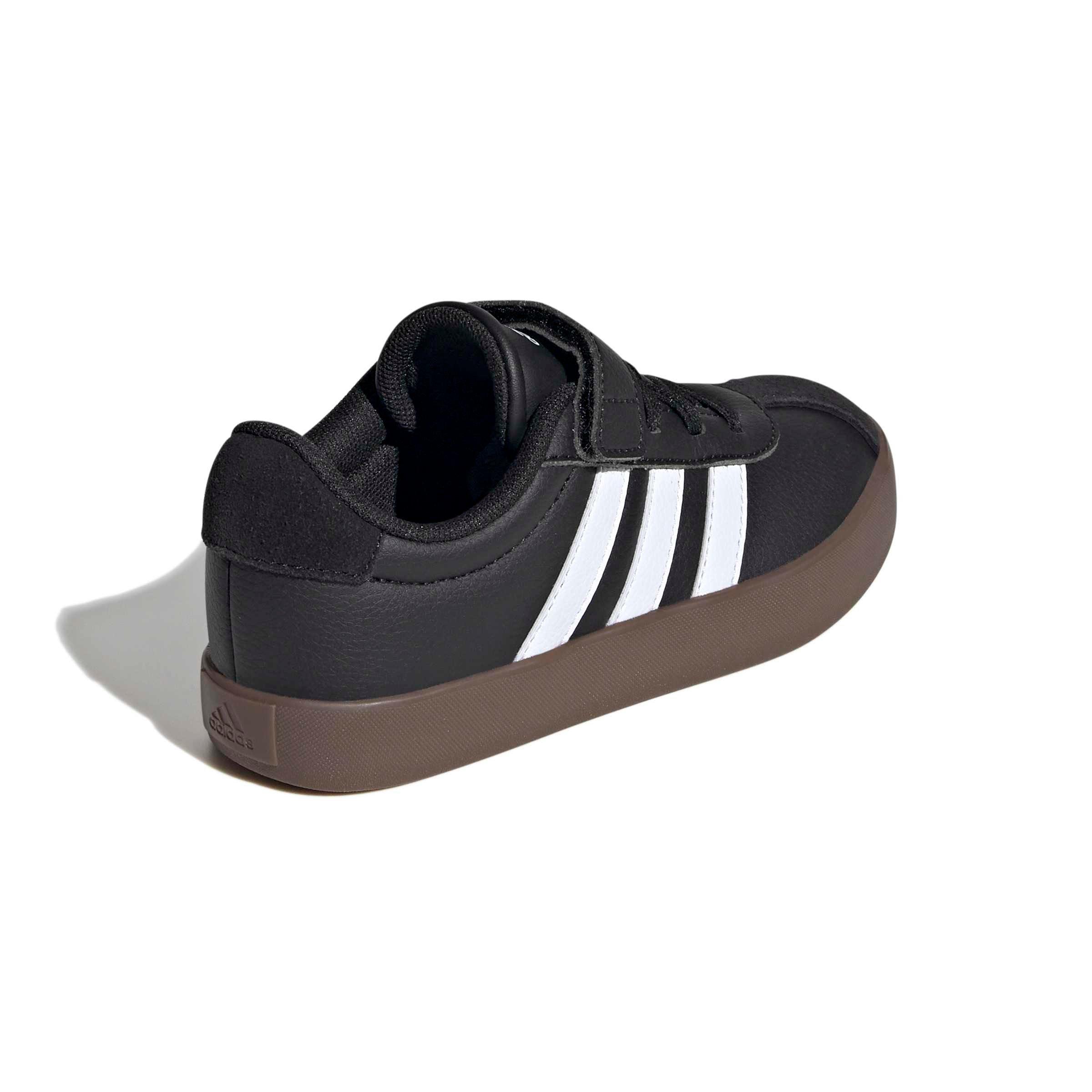 adidas VL Court 3.0 "Core Black/Ftwr White/Core Black" Preschool Boys' Shoe - BLACK/WHITE/BLACK