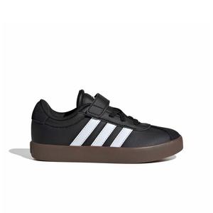 adidas VL Court 3.0 "Core Black/Ftwr White/Core Black" Preschool Boys' Shoe - BLACK/WHITE/BLACK