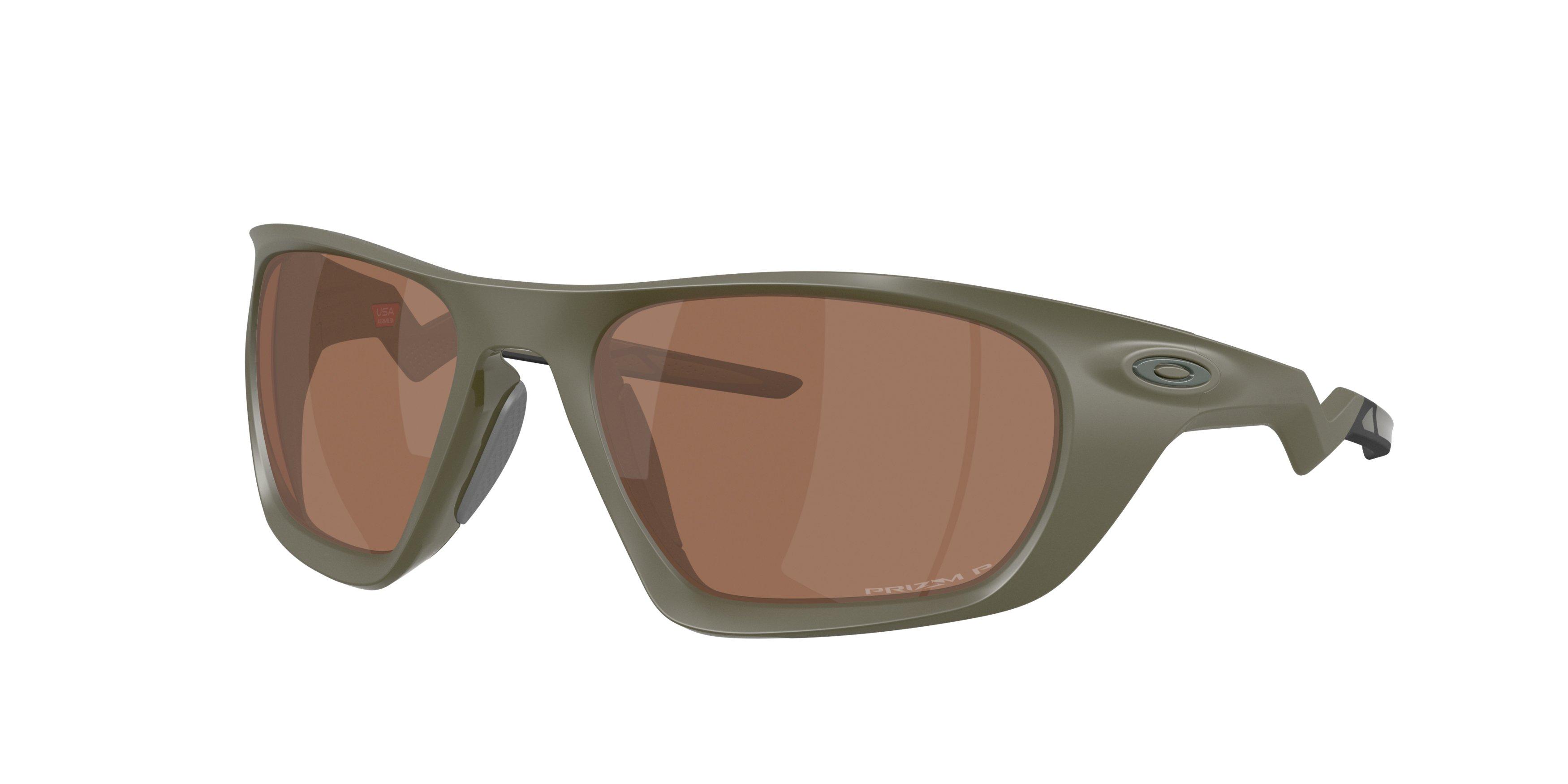 Oakley Lateralis Prizm Tungsten Polarized Sunglasses - Matte Moss - GREEN/BROWN Thumbnail View 1