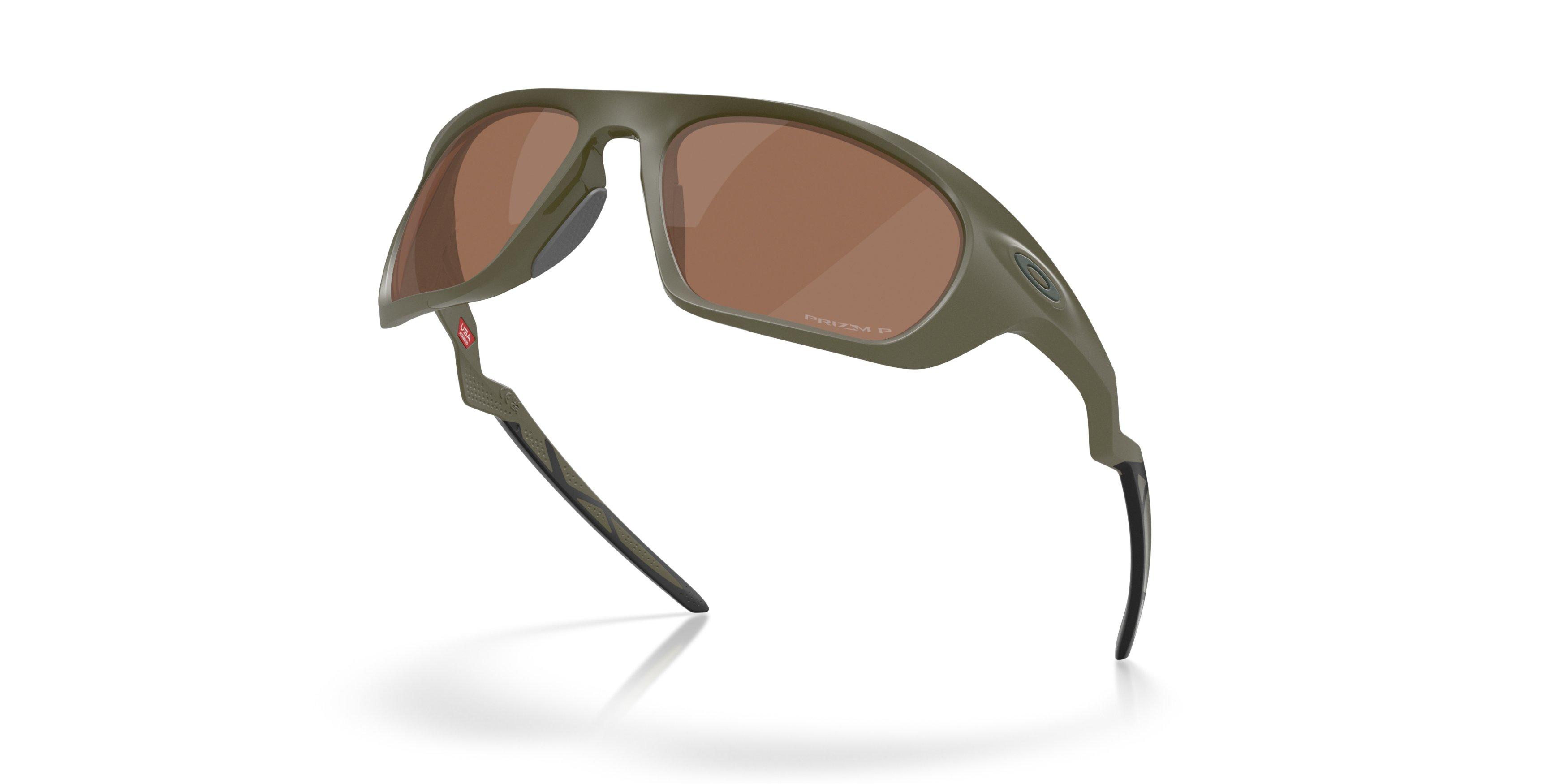 Oakley Lateralis Prizm Tungsten Polarized Sunglasses - Matte Moss - GREEN/BROWN Thumbnail View 4