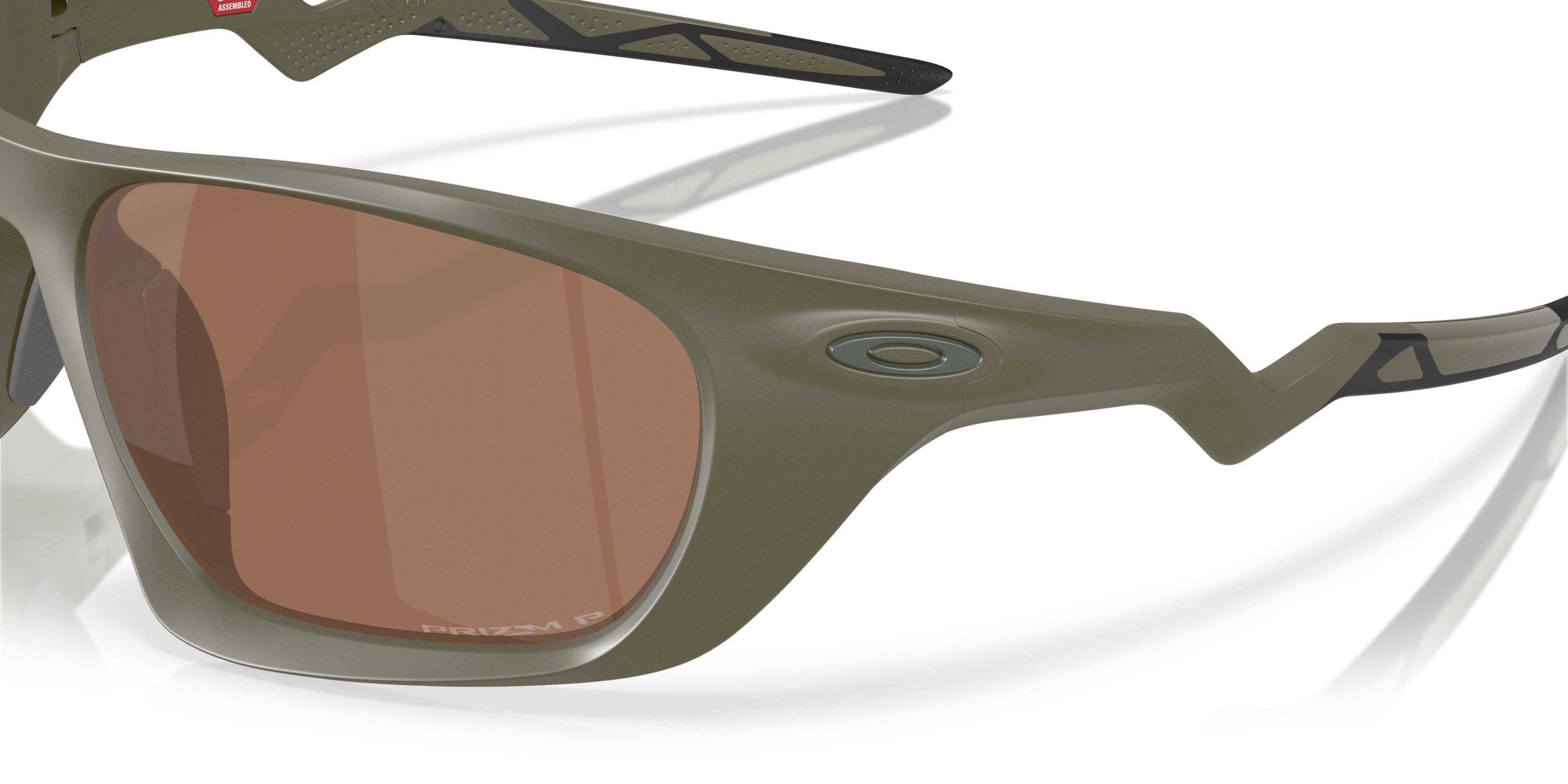 Oakley Lateralis Prizm Tungsten Polarized Sunglasses - Matte Moss - GREEN/BROWN Thumbnail View 5