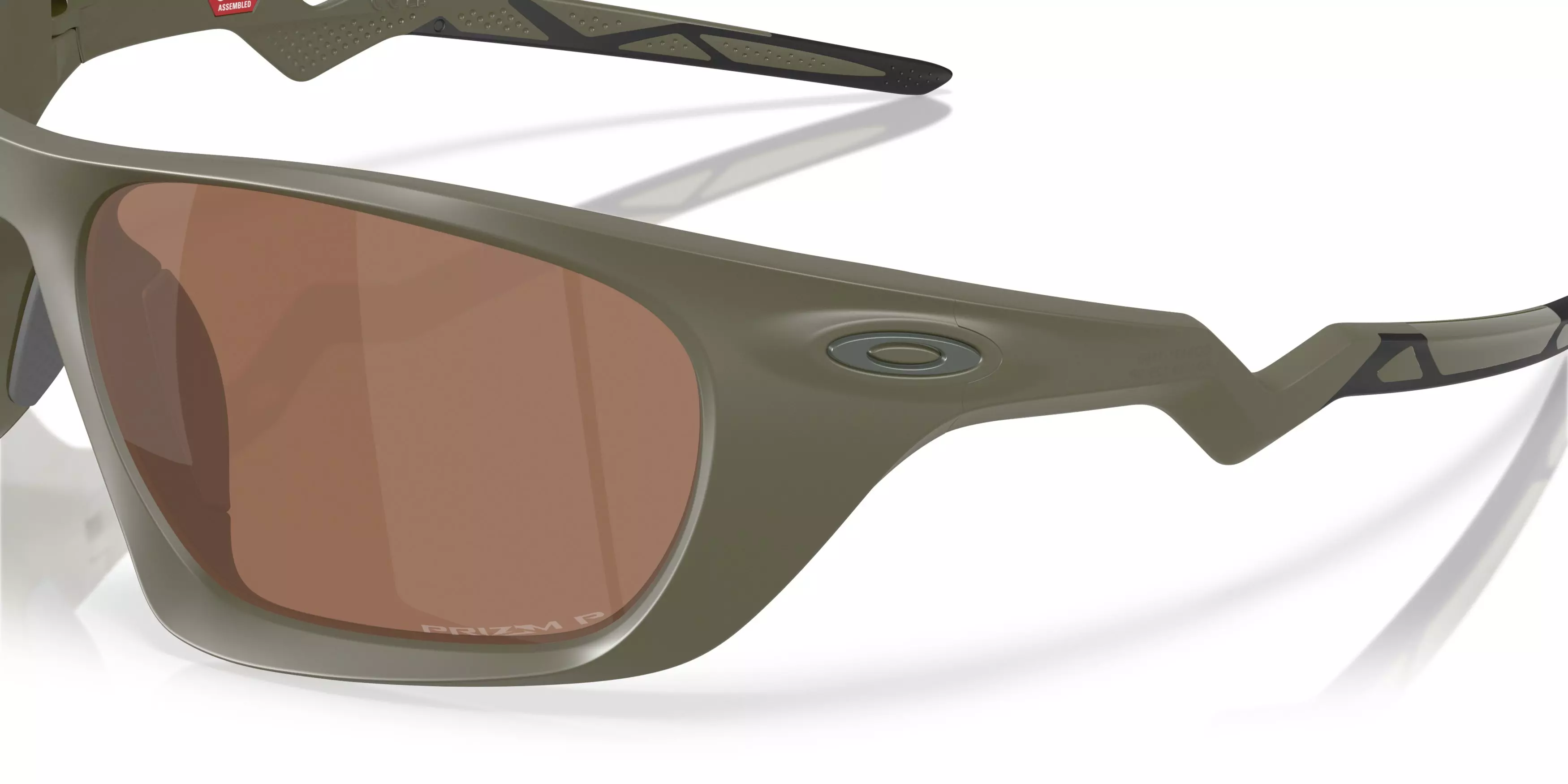 Oakley Lateralis Prizm Tungsten Polarized Sunglasses - Matte Moss - GREEN/BROWN