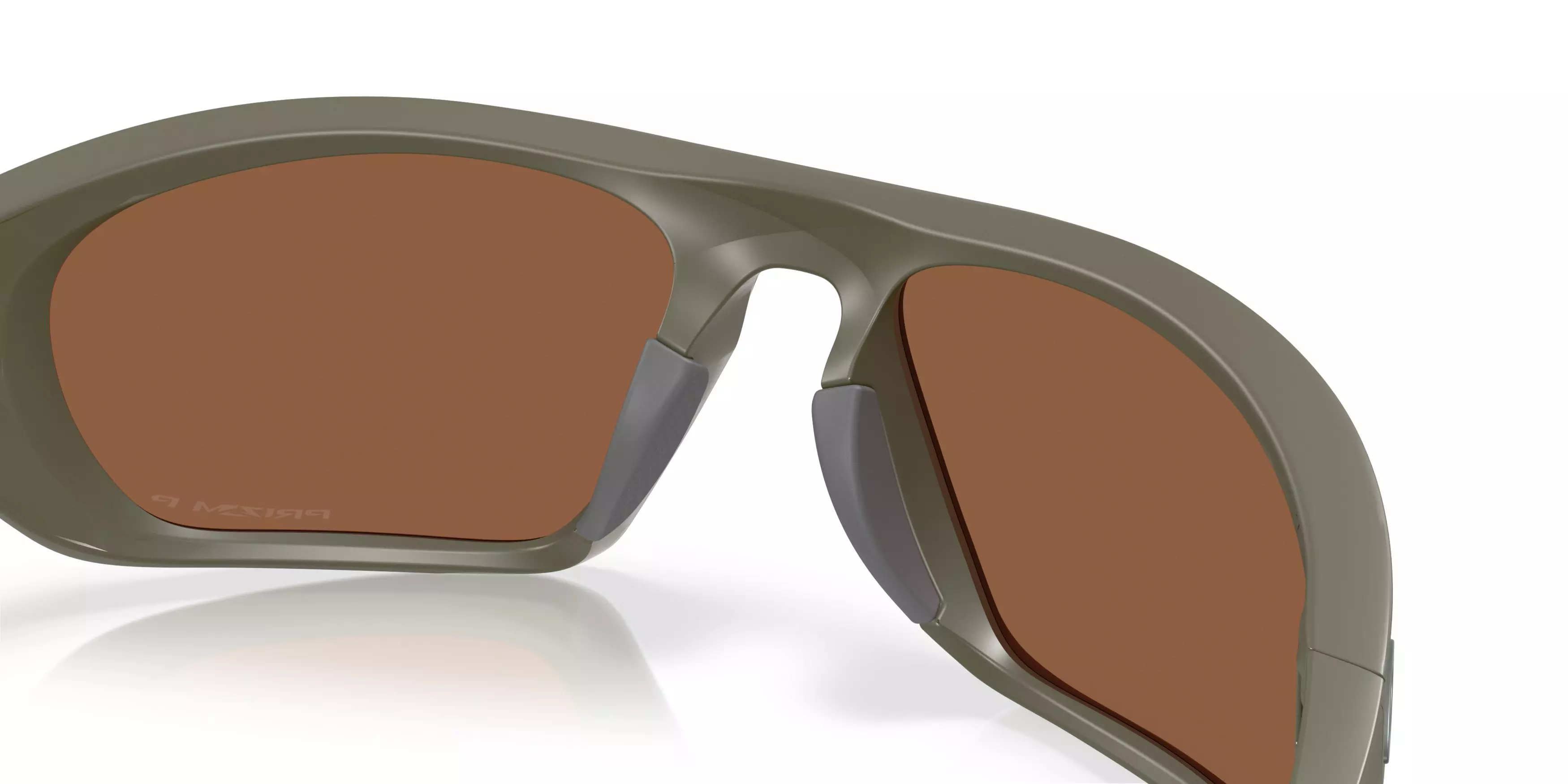 Oakley Lateralis Prizm Tungsten Polarized Sunglasses - Matte Moss - GREEN/BROWN