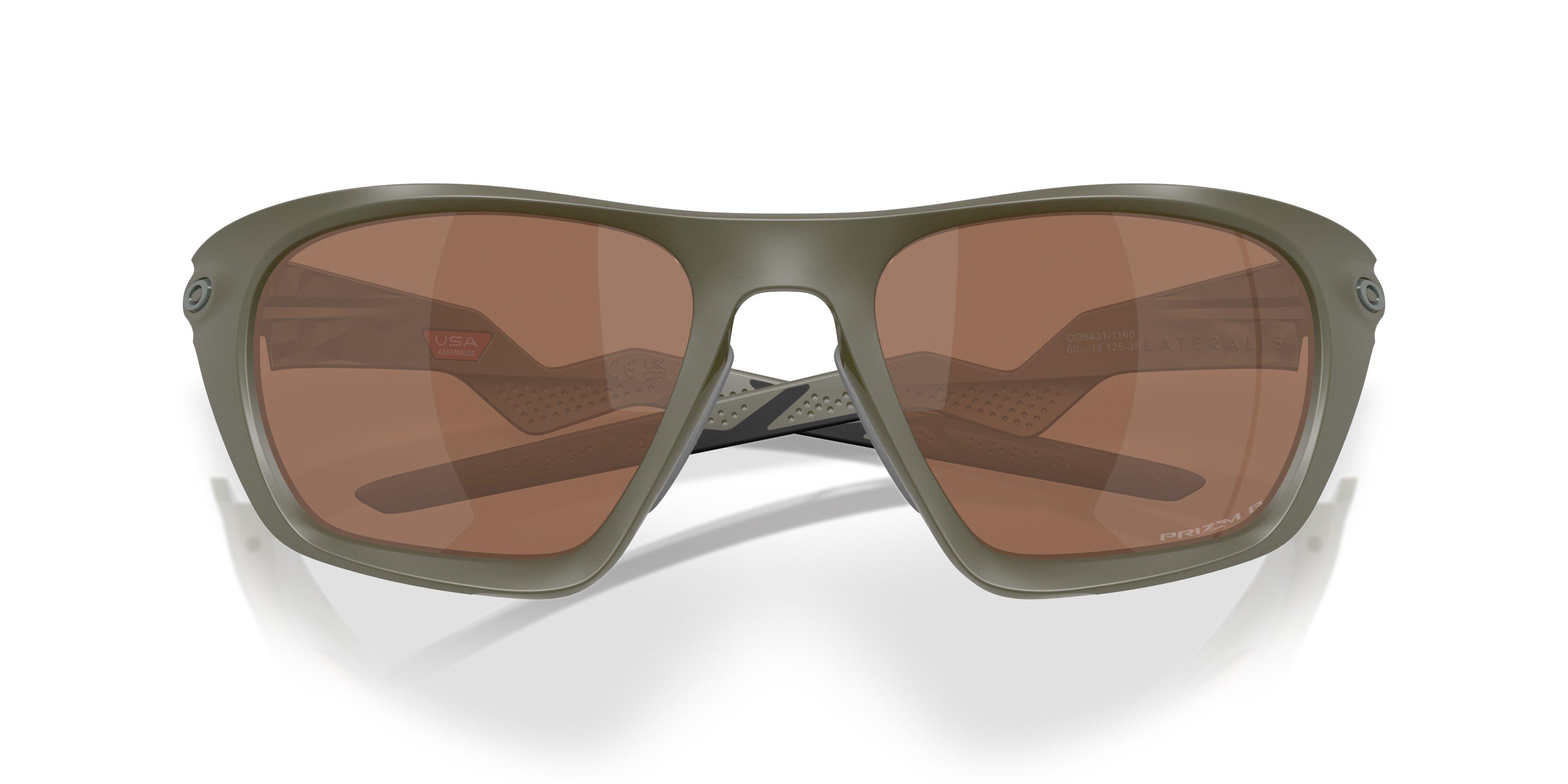 Oakley Lateralis Prizm Tungsten Polarized Sunglasses - Matte Moss - GREEN/BROWN Thumbnail View 7