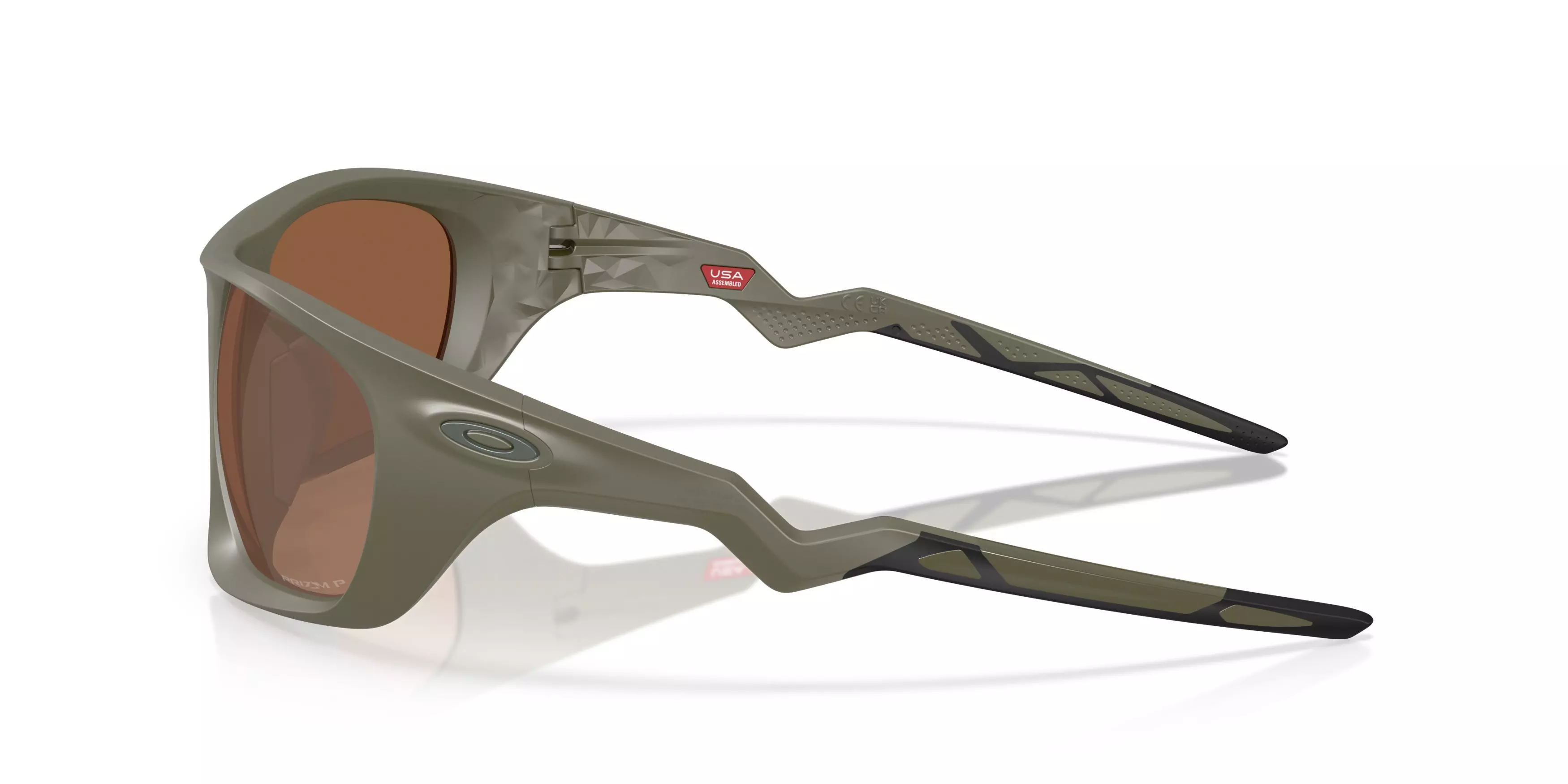 Oakley Lateralis Prizm Tungsten Polarized Sunglasses - Matte Moss - GREEN/BROWN