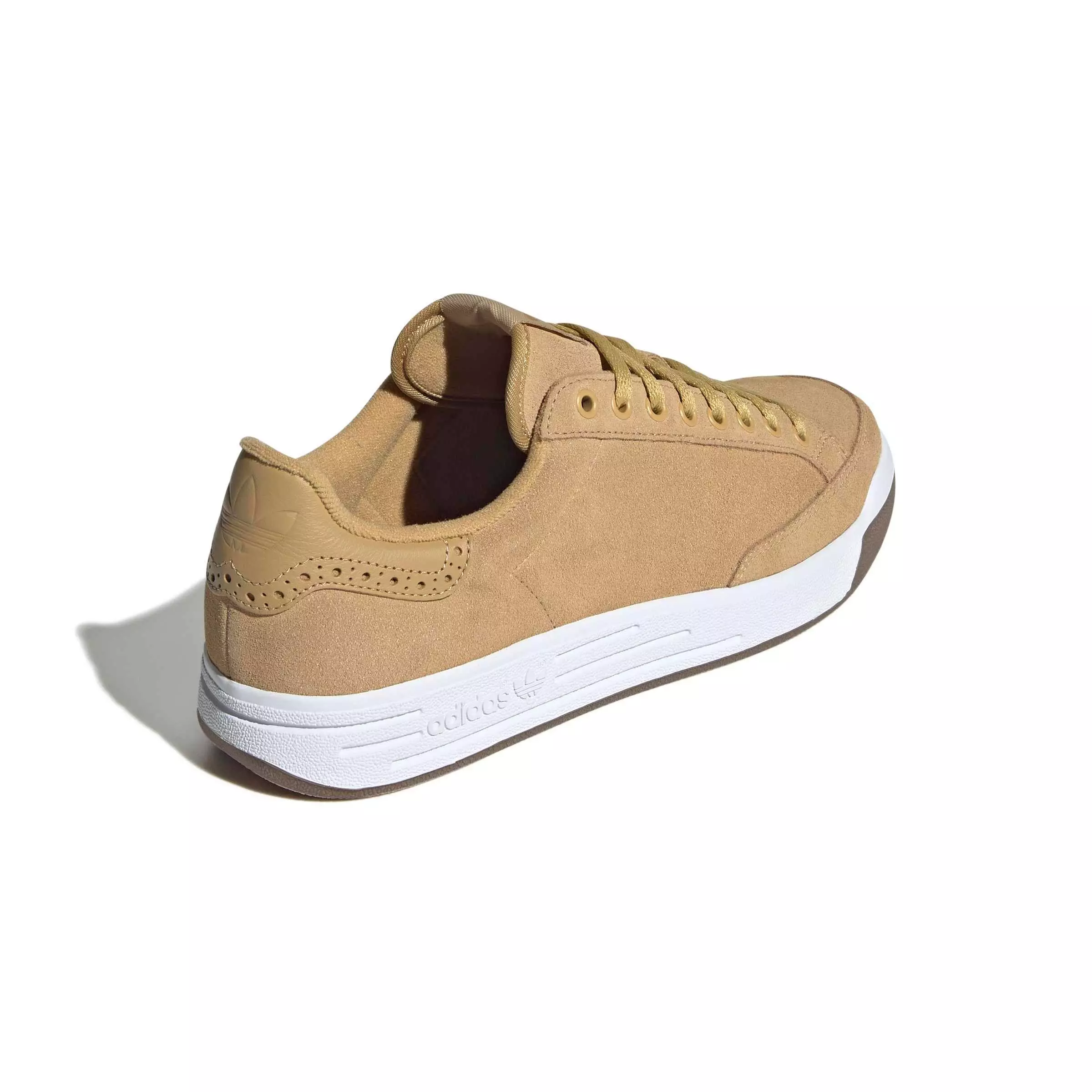 adidas Originals Rod Laver "Golden Beige/Golden Beige/Gum 5" Men's Shoe - BEIGE/BEIGE/GUM