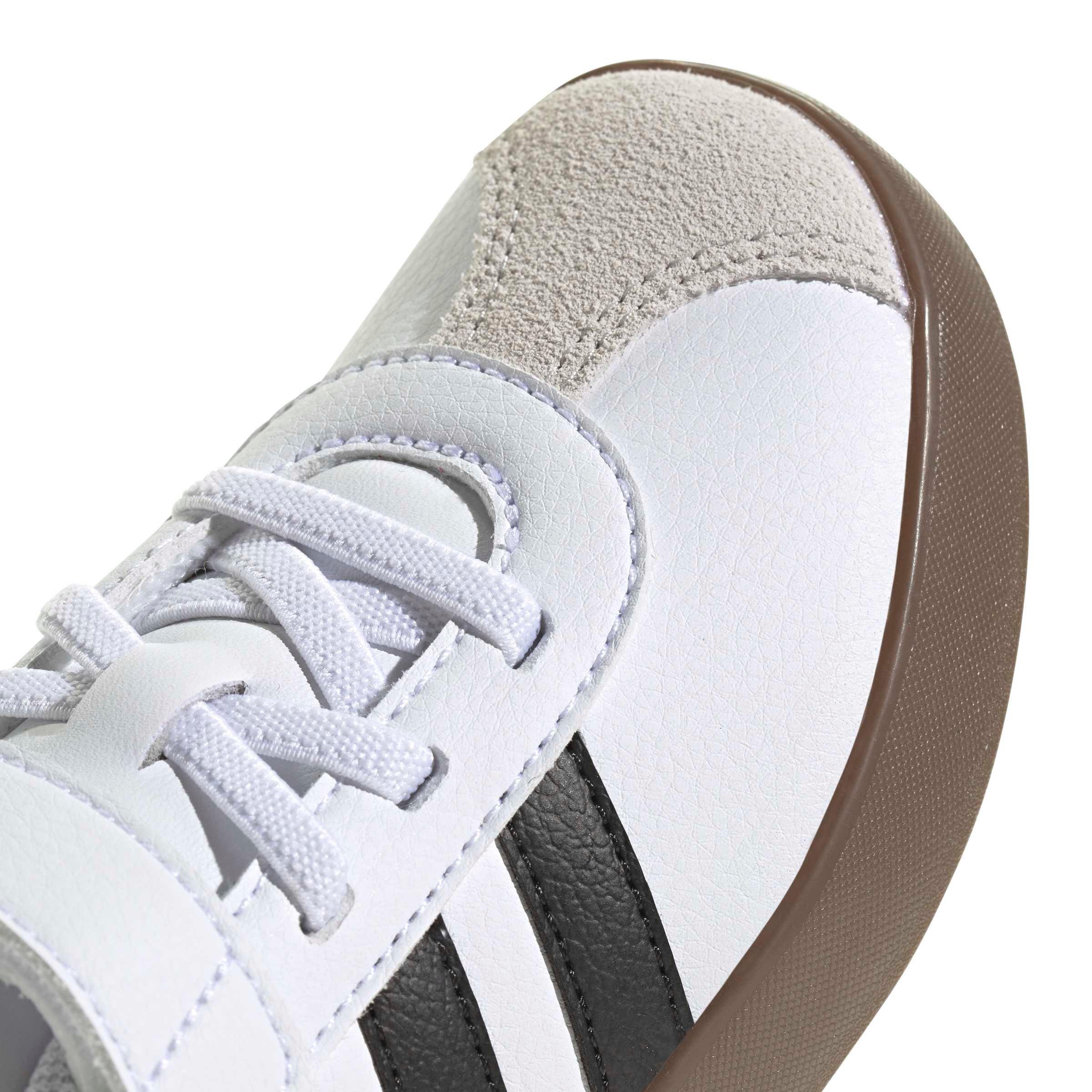 adidas VL Court 3.0 "Ftwr White/Core Black/Grey One" Preschool Boys' Shoe - WHITE/BLACK/GREY