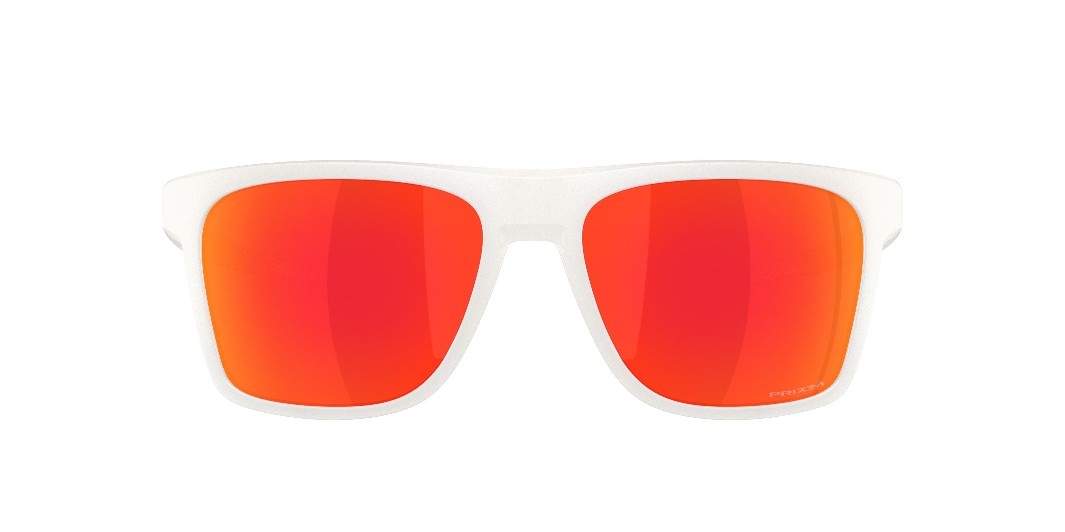 Oakley Leffingwell Prizm Ruby Sunglasses - Transparent Mist - GREY/RED Thumbnail View 3