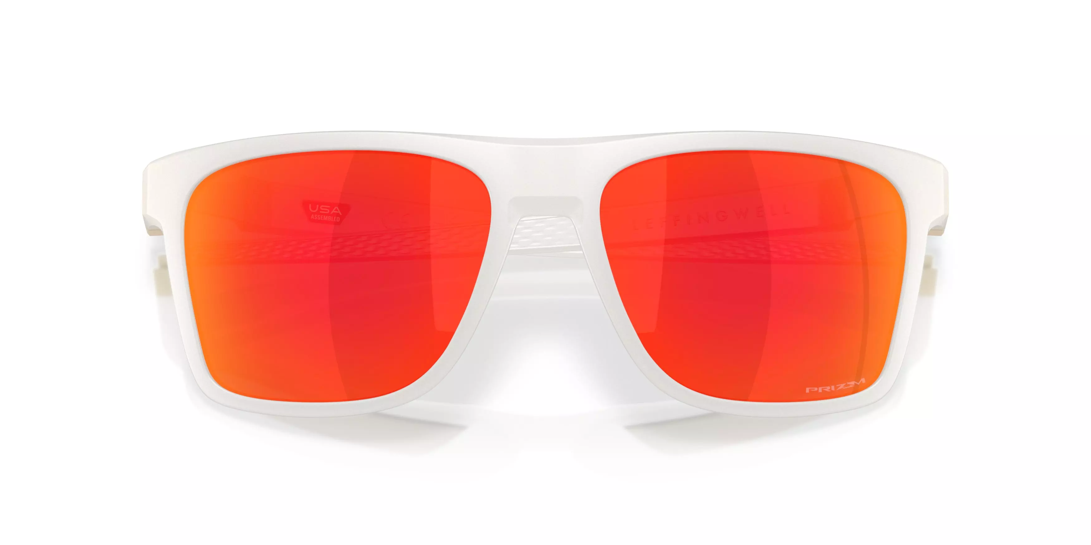 Oakley Leffingwell Prizm Ruby Sunglasses - Transparent Mist - GREY/RED