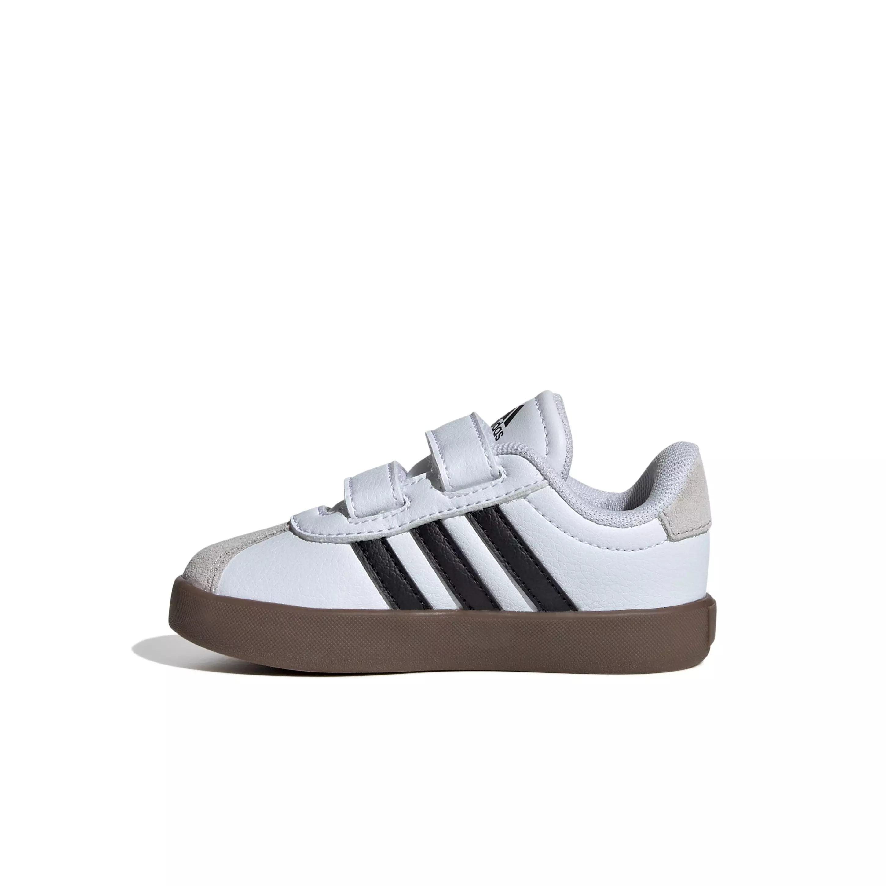 adidas VL Court 3.0 "Ftwr White/Core Black/Grey One" Infant Boys' Shoe - WHITE/BLACK/GREY