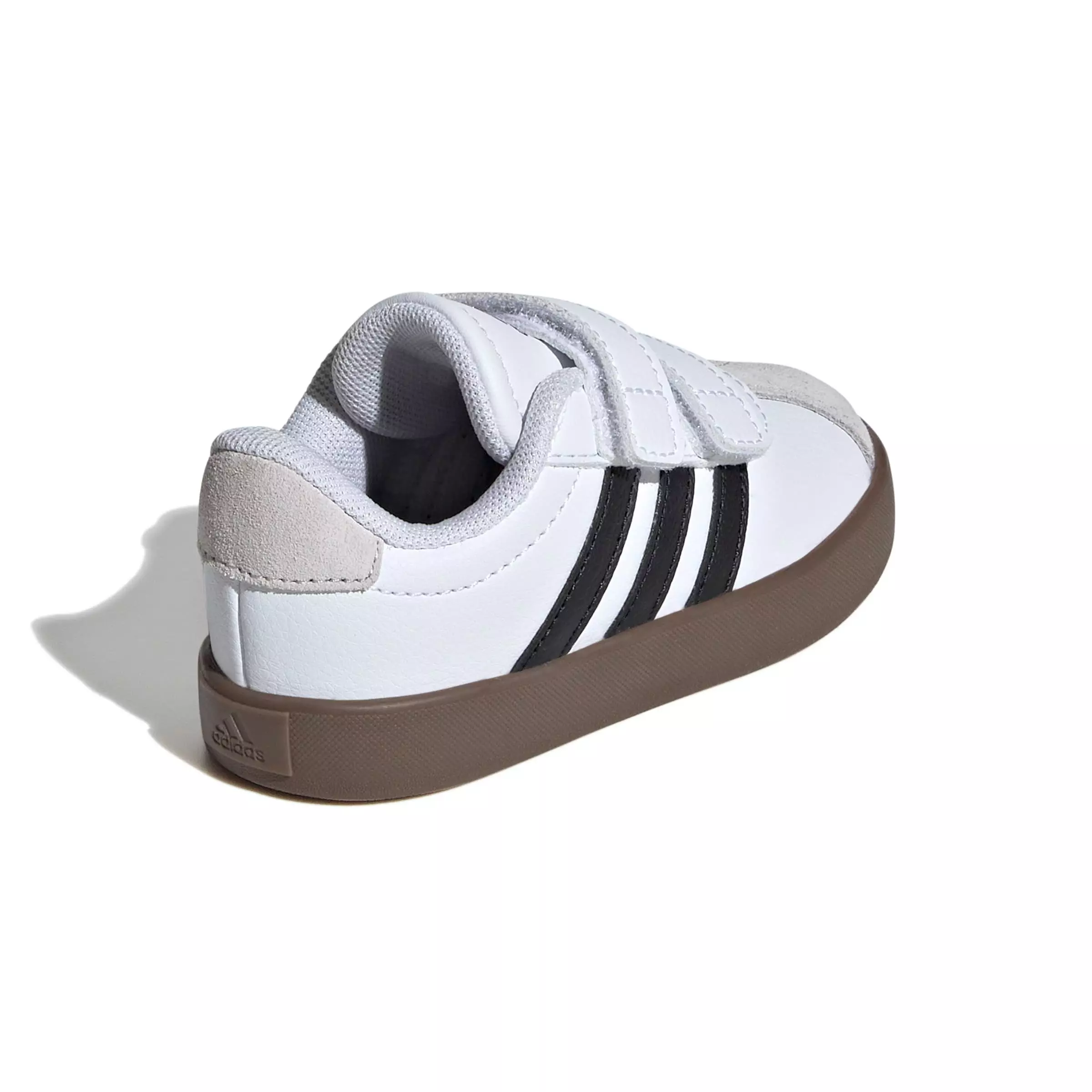 adidas VL Court 3.0 "Ftwr White/Core Black/Grey One" Infant Boys' Shoe - WHITE/BLACK/GREY