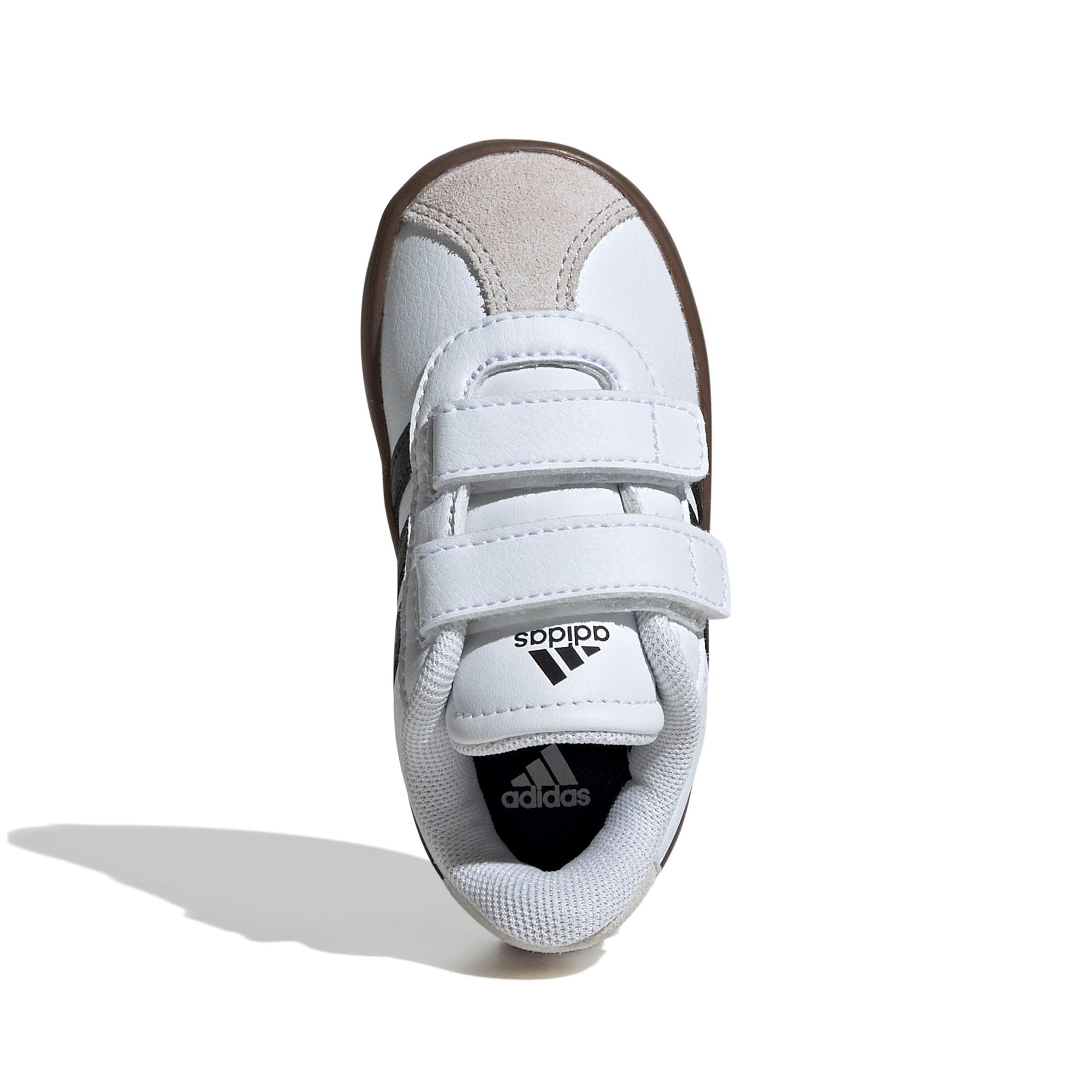 adidas VL Court 3.0 "Ftwr White/Core Black/Grey One" Infant Boys' Shoe - WHITE/BLACK/GREY