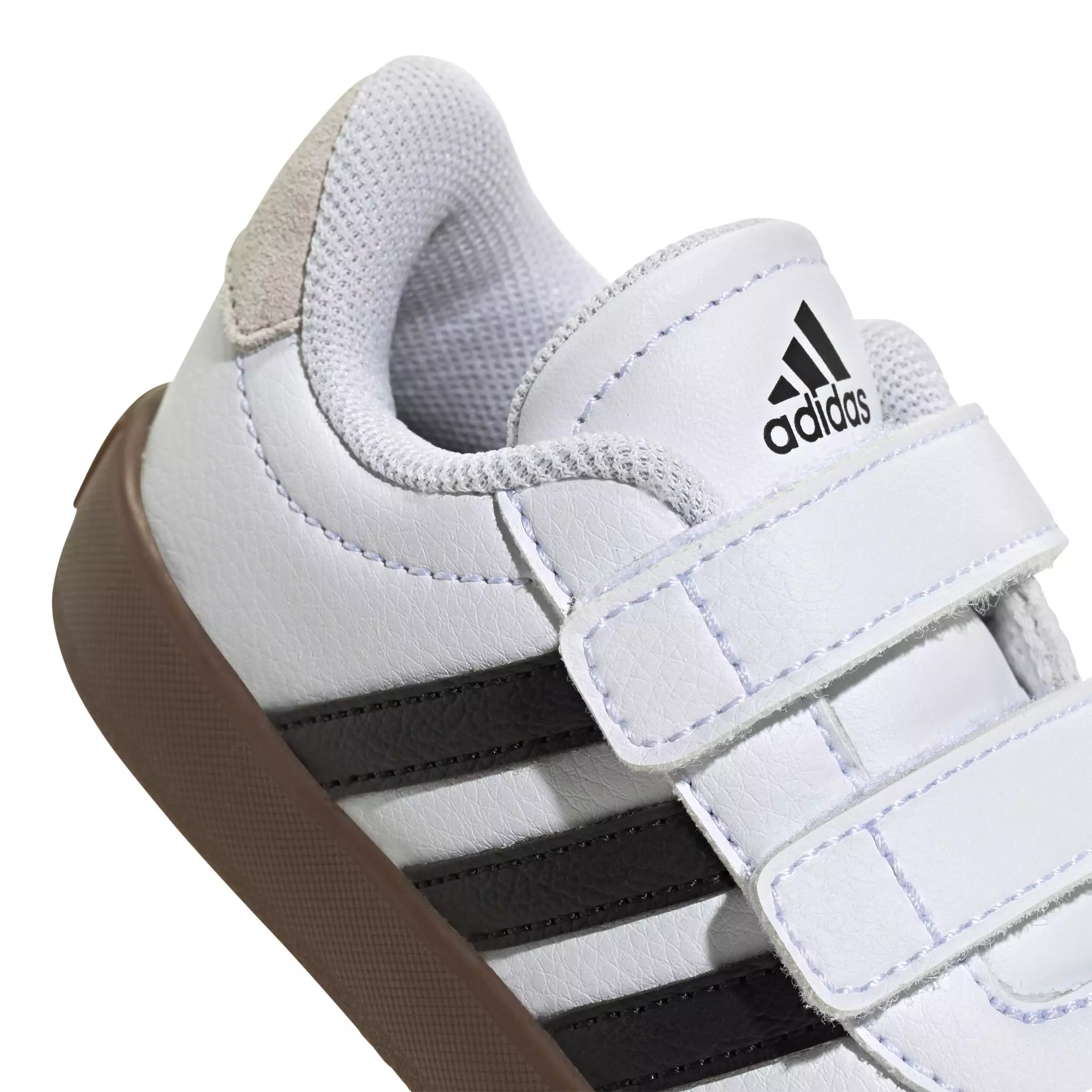 adidas VL Court 3.0 "Ftwr White/Core Black/Grey One" Infant Boys' Shoe - WHITE/BLACK/GREY