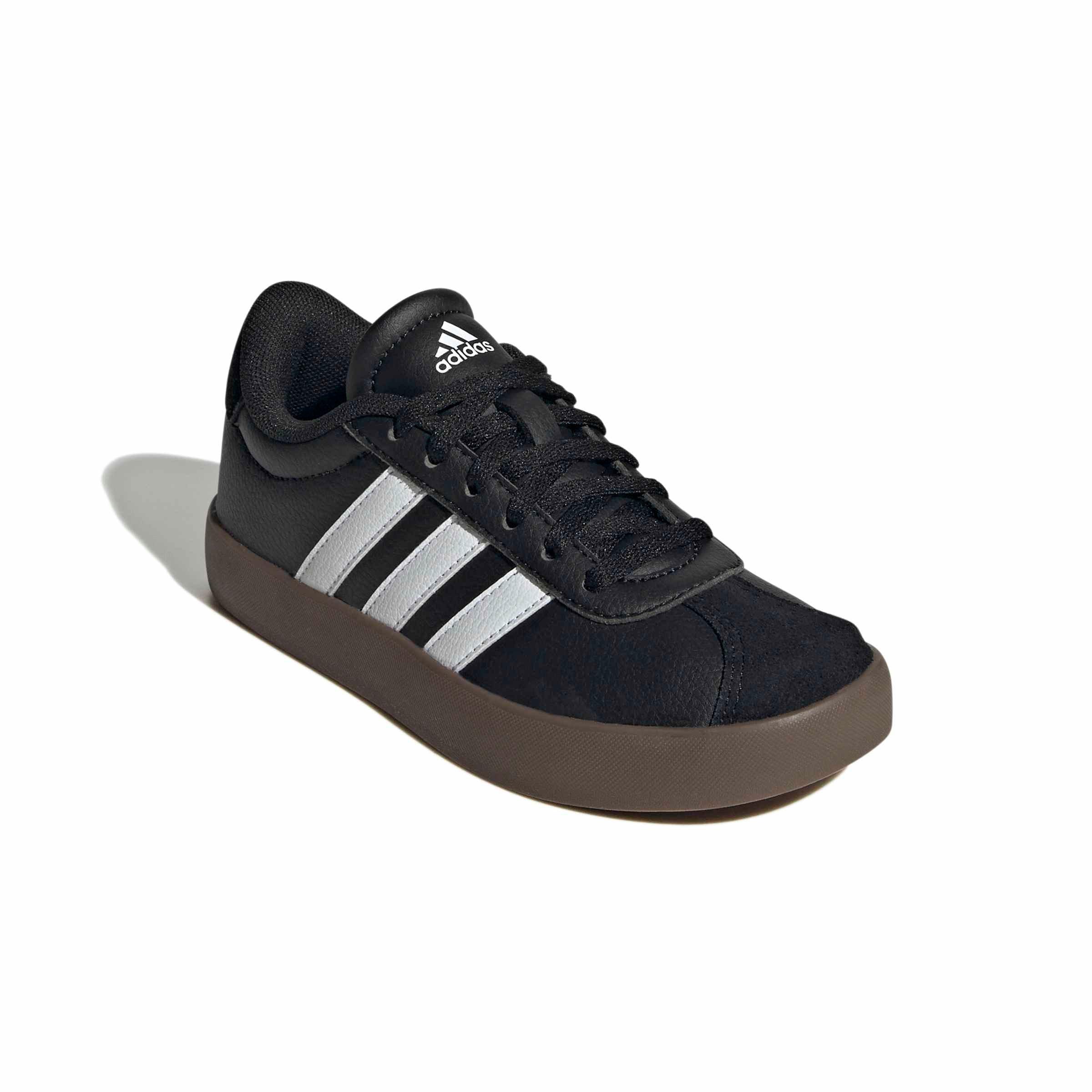 adidas VL Court 3.0 "Core Black/Ftwr White/Gum 5" Preschool Boys' Shoe - BLACK/WHITE/GUM