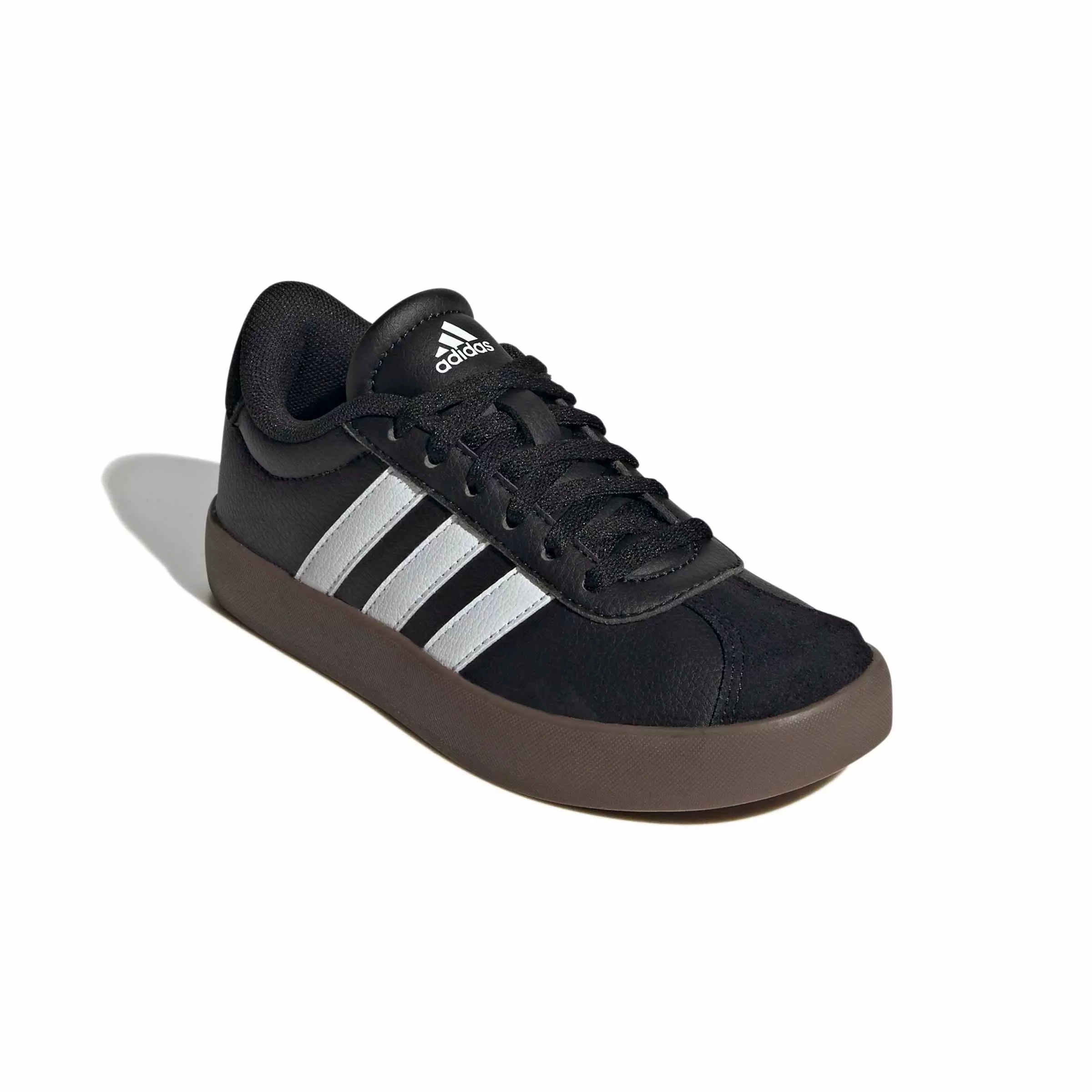 adidas VL Court 3.0 "Core Black/Ftwr White/Gum 5" Preschool Boys' Shoe - BLACK/WHITE/GUM