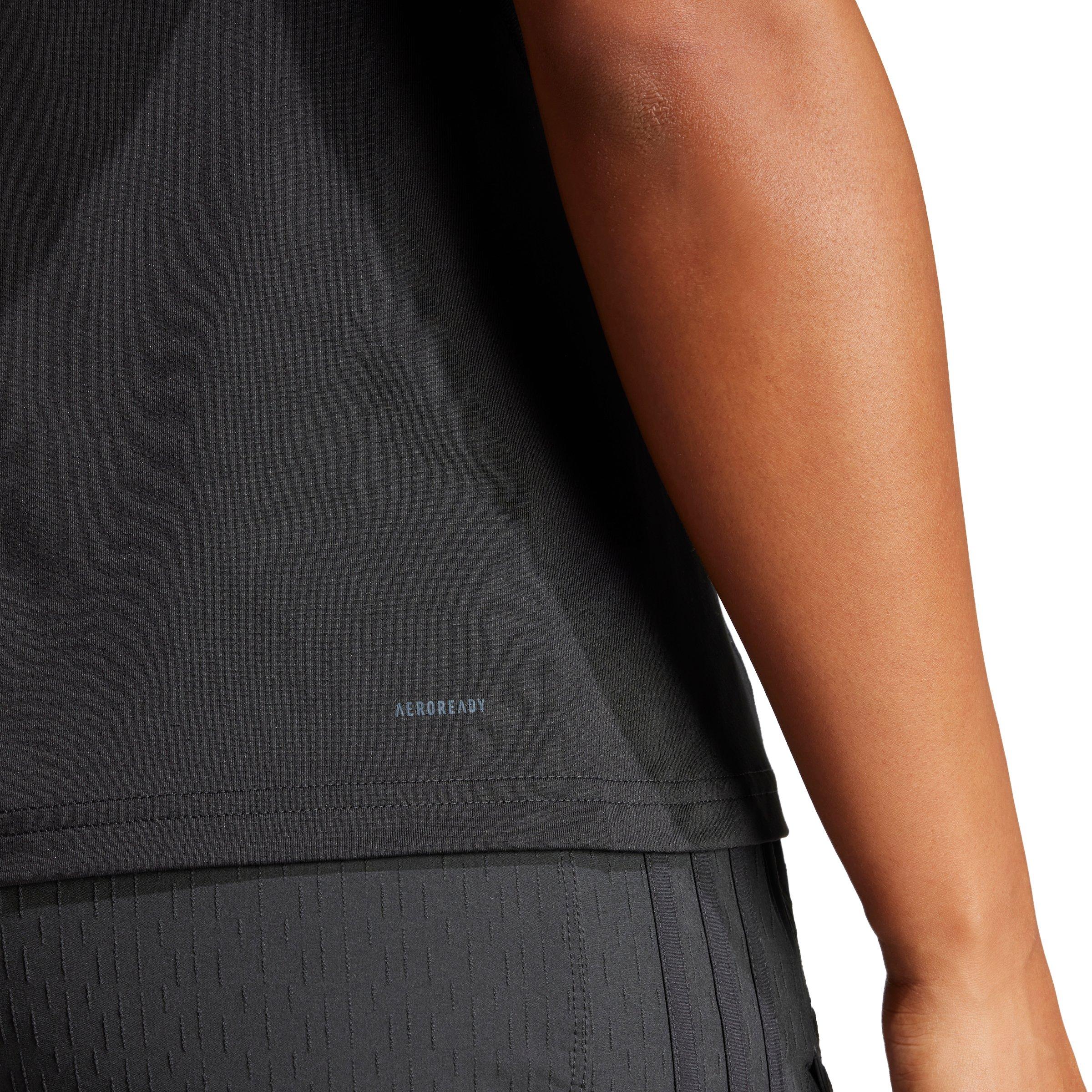adidas Women's Designed for Training Tee Tank Top-Black - BLACK Thumbnail View 3