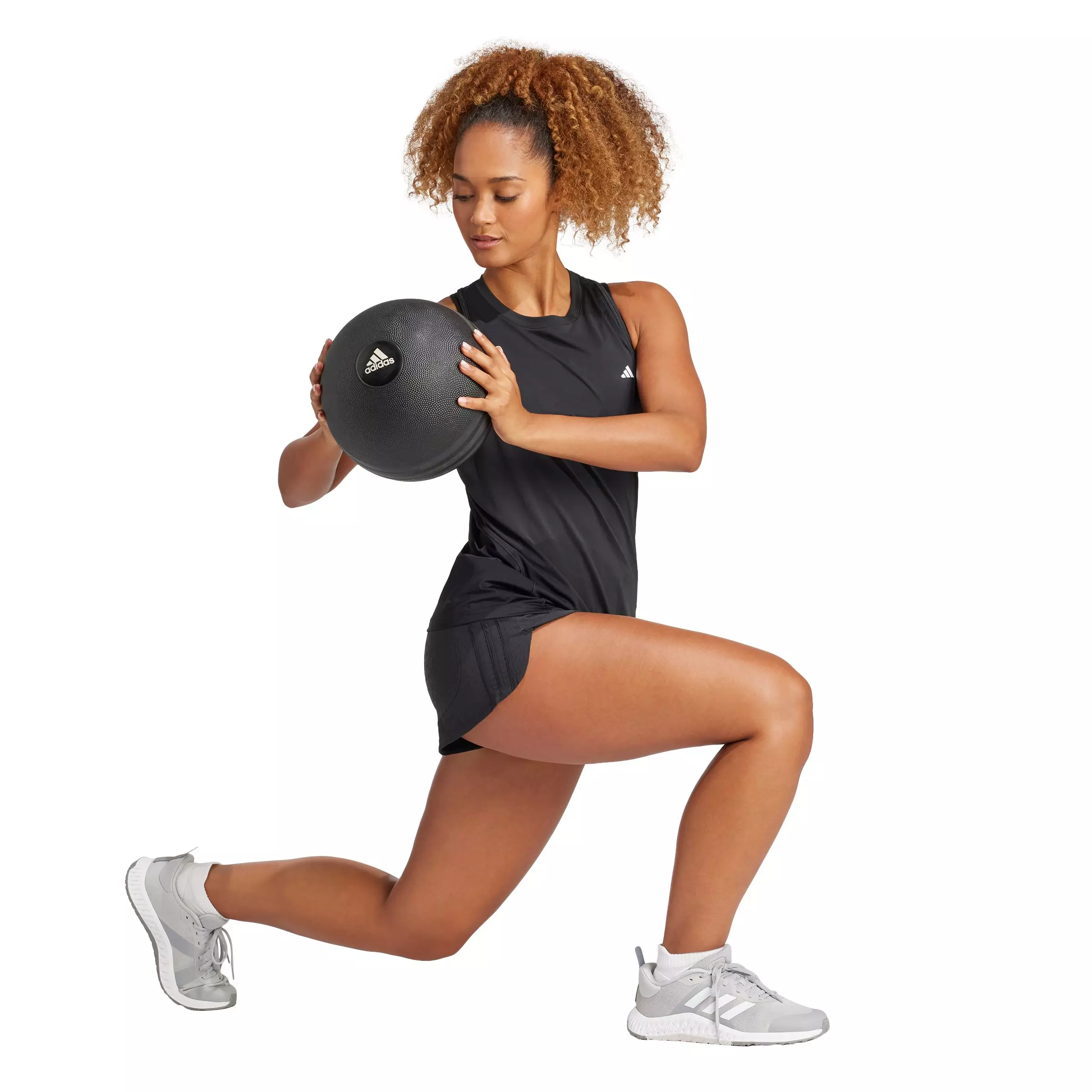 adidas Women's Designed for Training Tee Tank Top-Black - BLACK