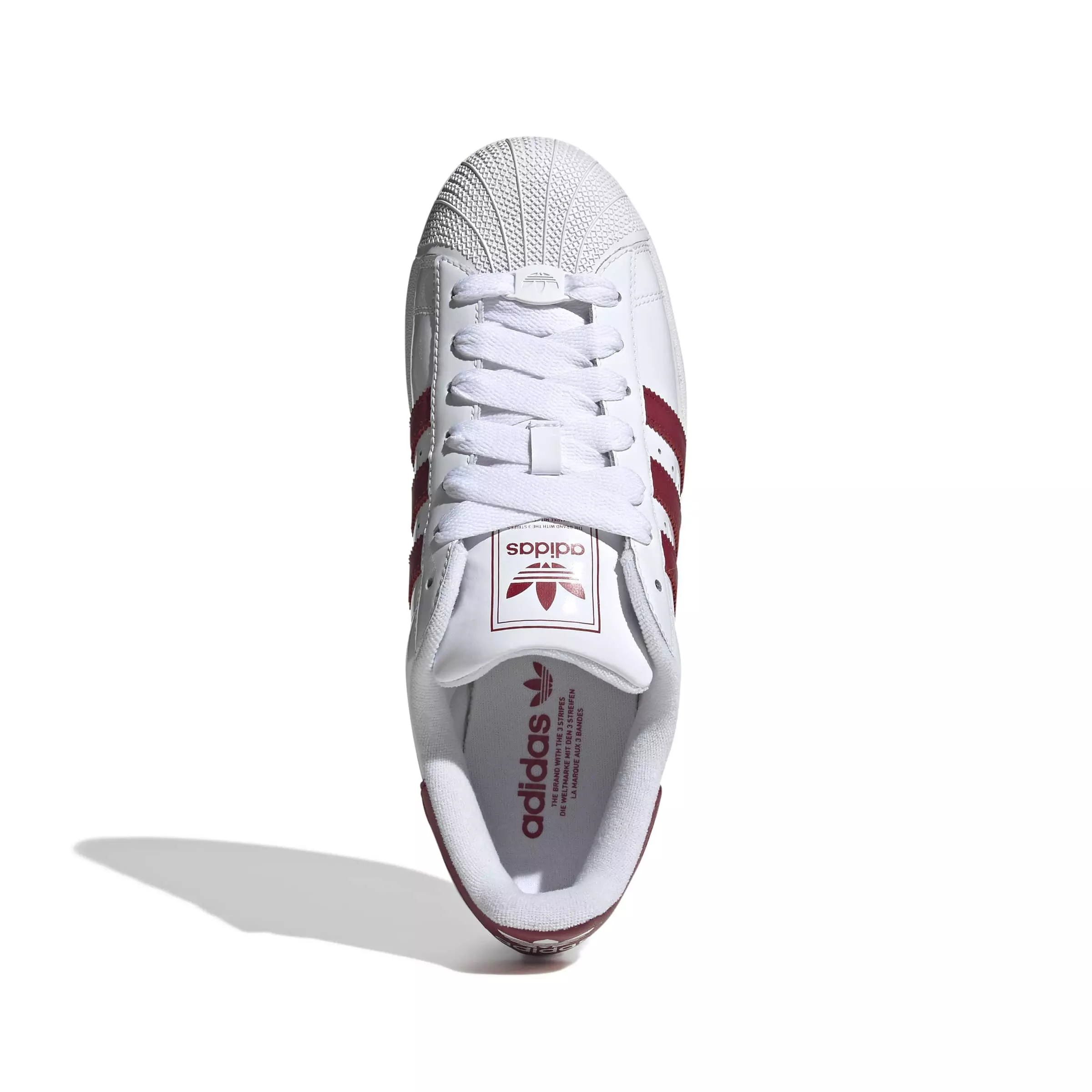 adidas Originals Superstar II "Ftwr White/Team Victory Red/Ftwr White" Men's Shoe - WHITE/RED/WHITE