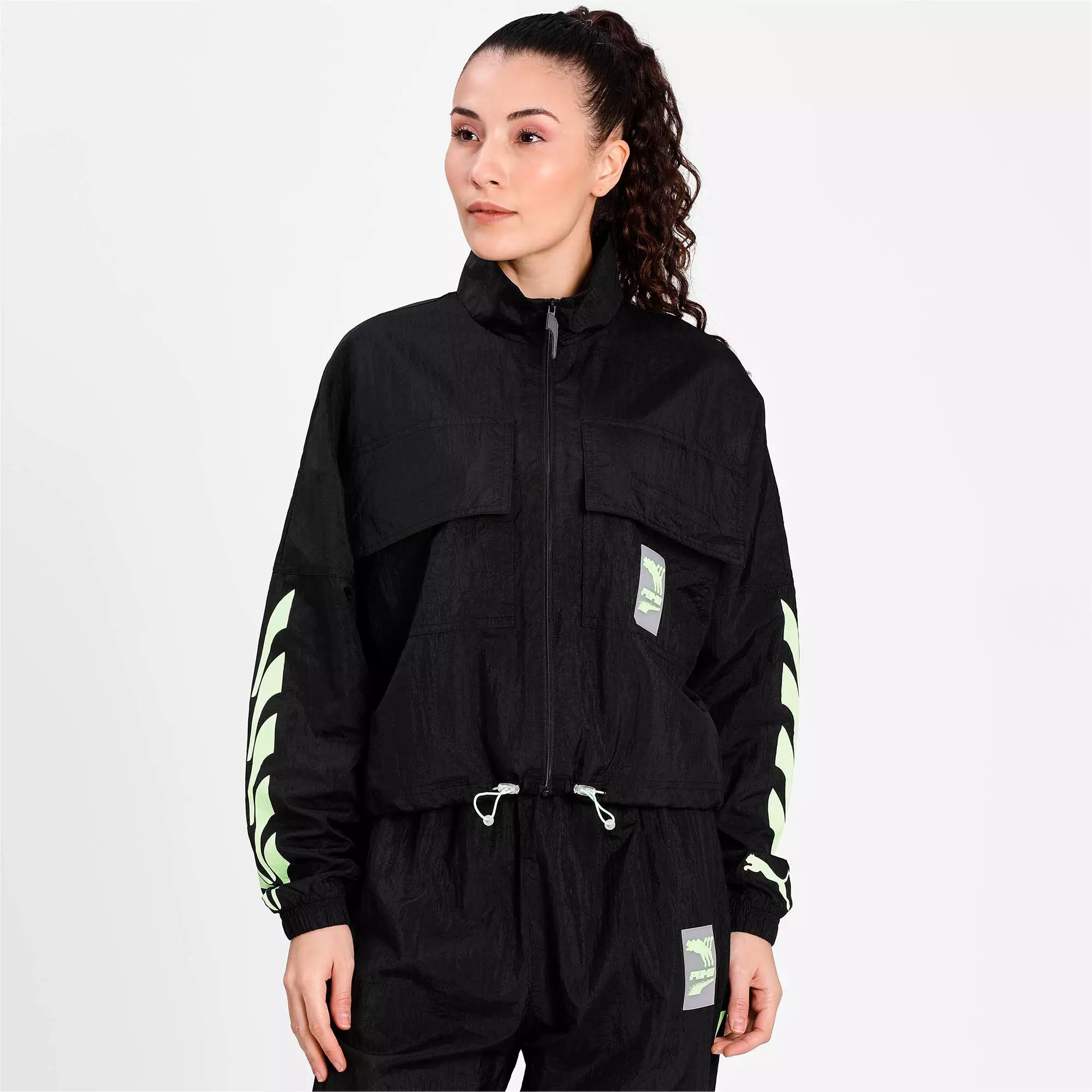 PUMA Women's "Black" Evide Track Jacket - BLACK