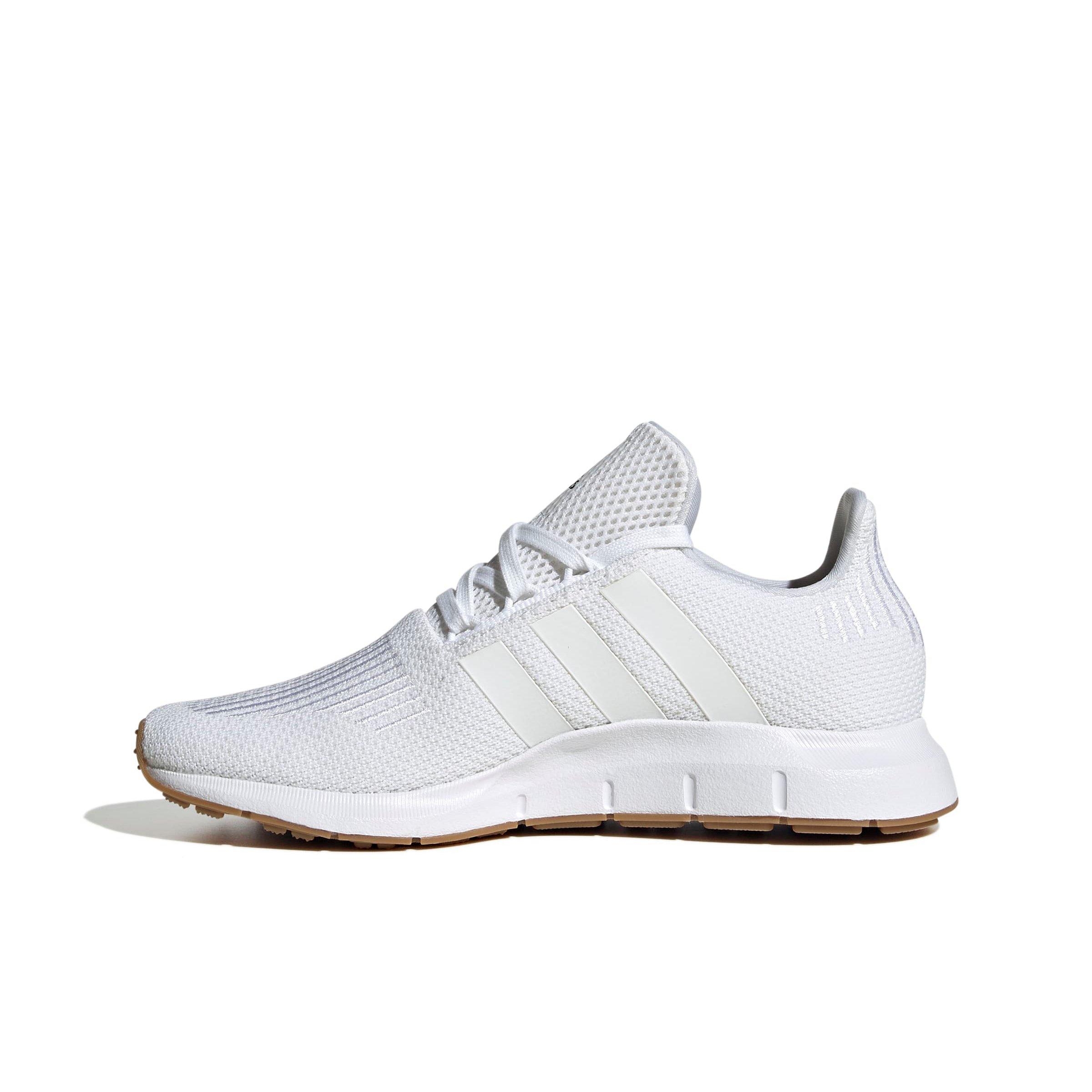 adidas Swift Run 1.0 "Ftwr White/Ftwr White/Core Black" Grade School Boys' Running Shoe - WHITE/WHITE/BLACK