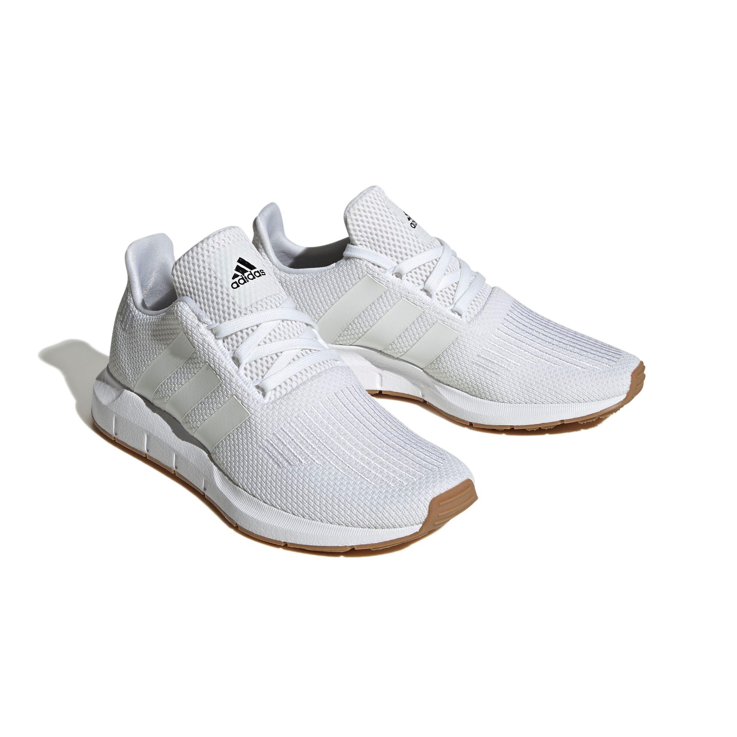adidas Swift Run 1.0 "Ftwr White/Ftwr White/Core Black" Grade School Boys' Running Shoe - WHITE/WHITE/BLACK