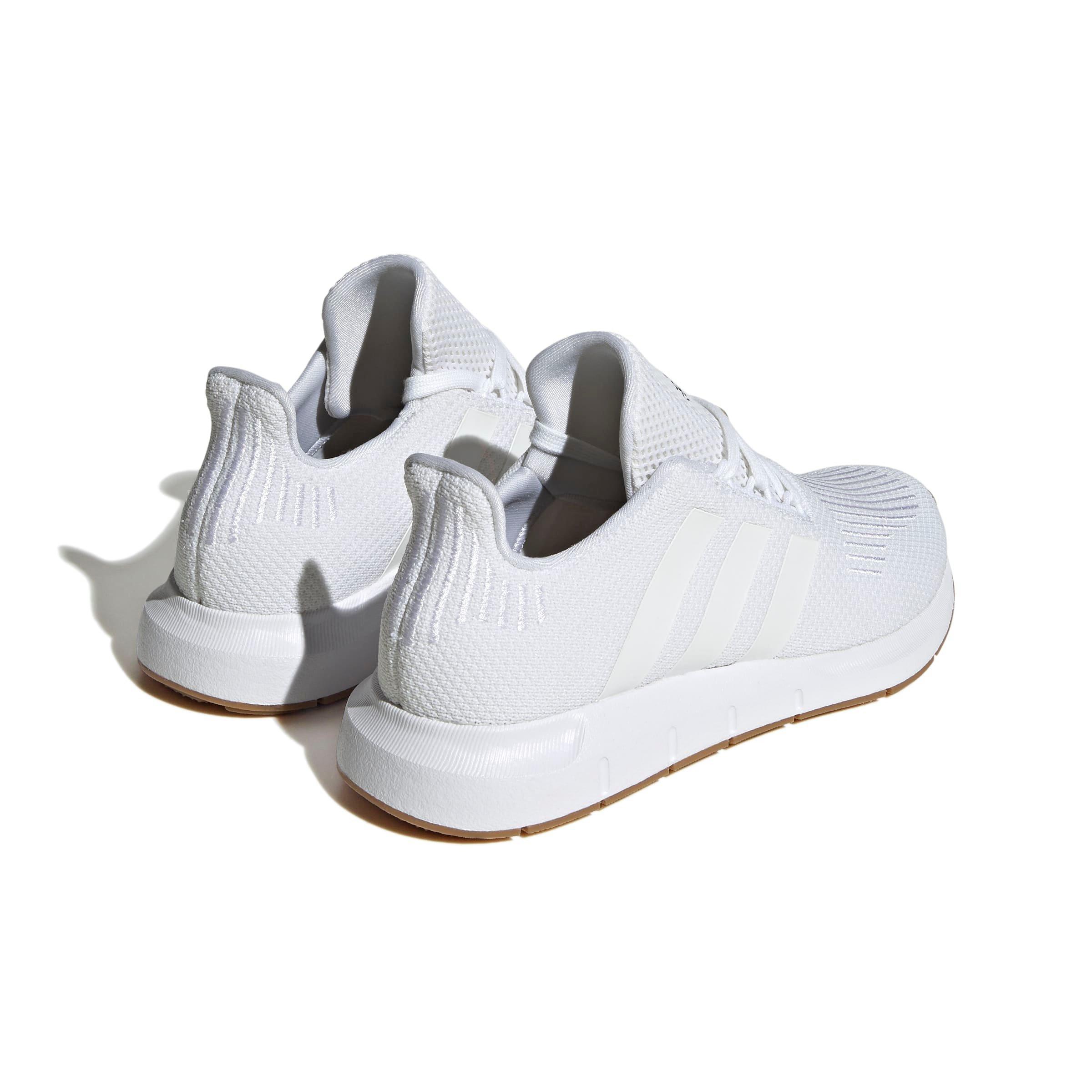 adidas Swift Run 1.0 "Ftwr White/Ftwr White/Core Black" Grade School Boys' Running Shoe - WHITE/WHITE/BLACK